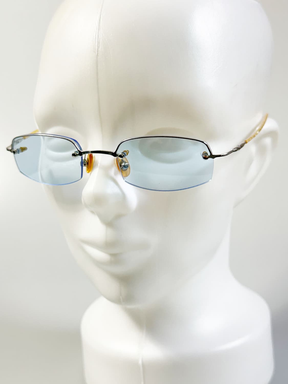 JEEP 실버 무테 스퀘어 메탈 빈티지 안경 상품이미지8