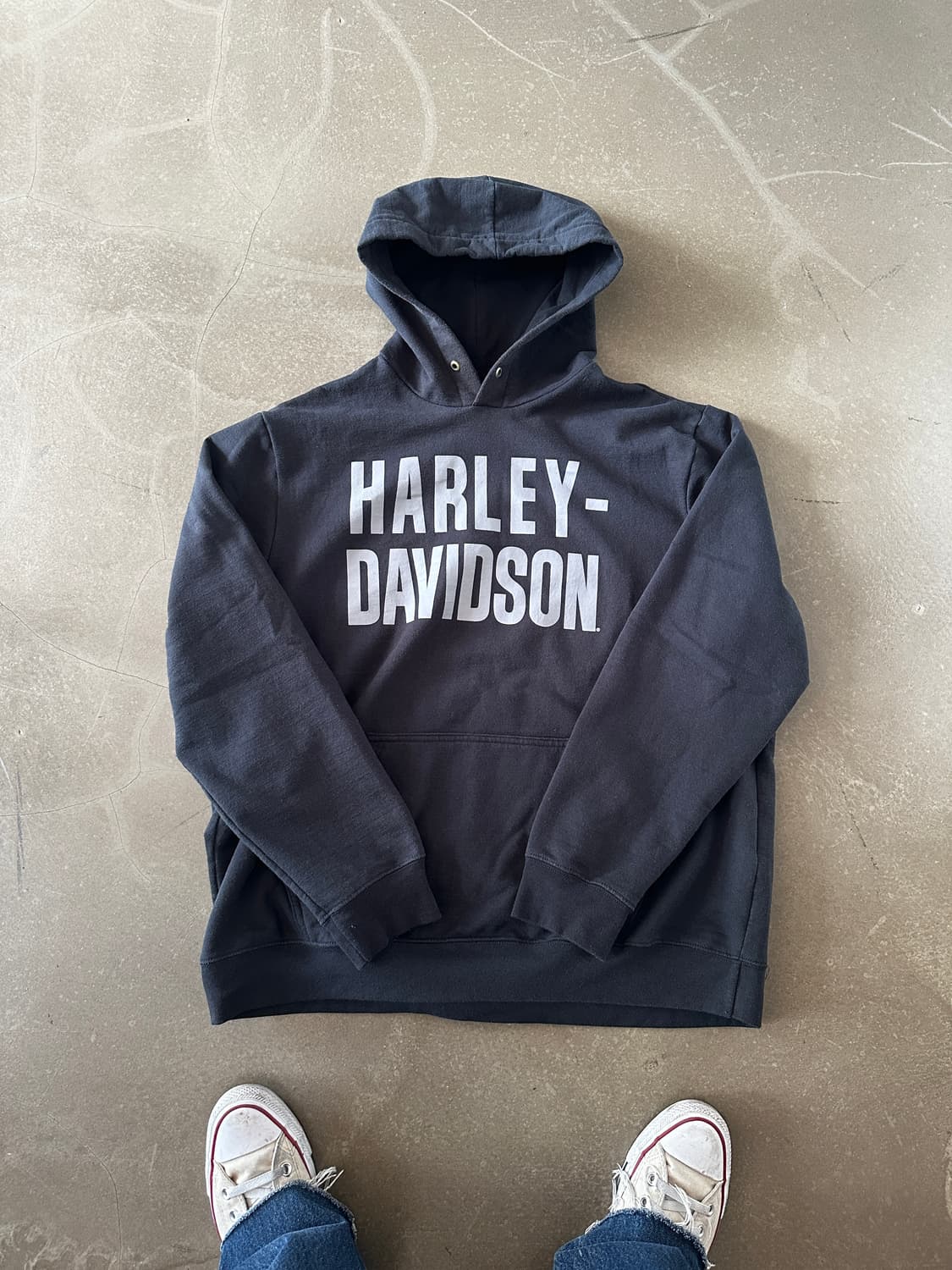 Harley Davidson 프린팅 후드티 상품이미지1