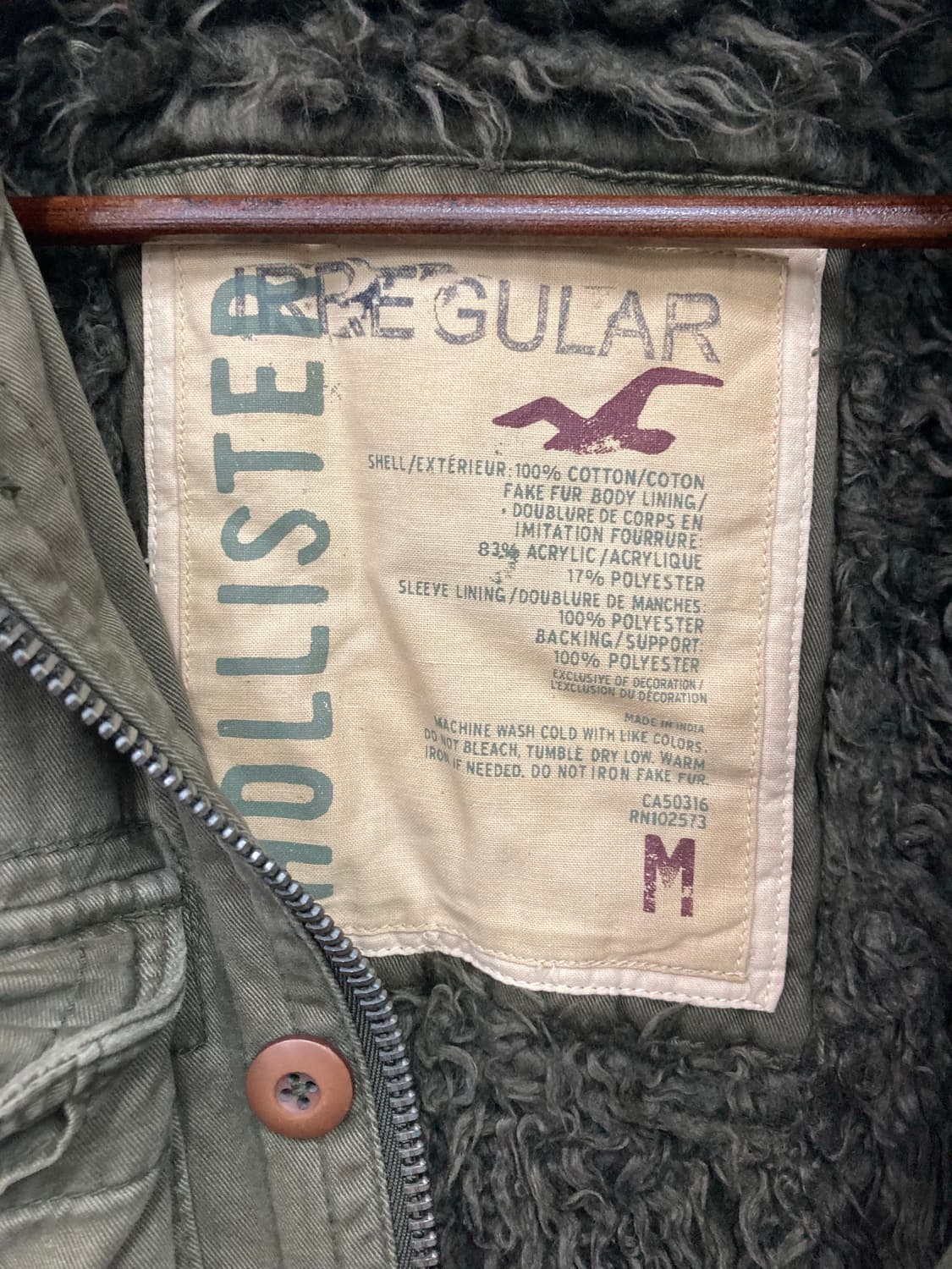 홀리스터 카키 자켓 상품이미지2