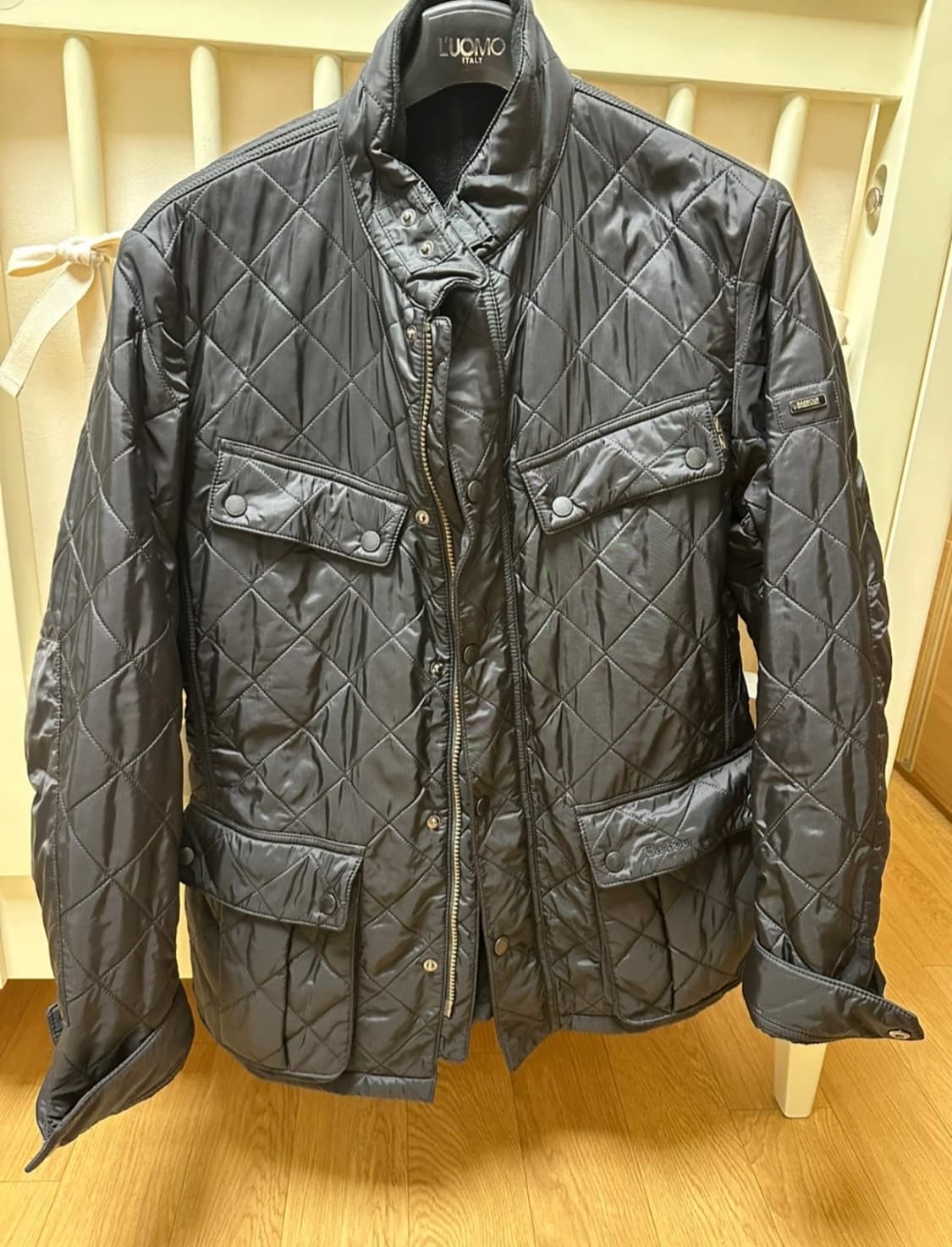 바버 인터네셔널 아리엘 퀼팅자켓 블랙M 상품이미지2