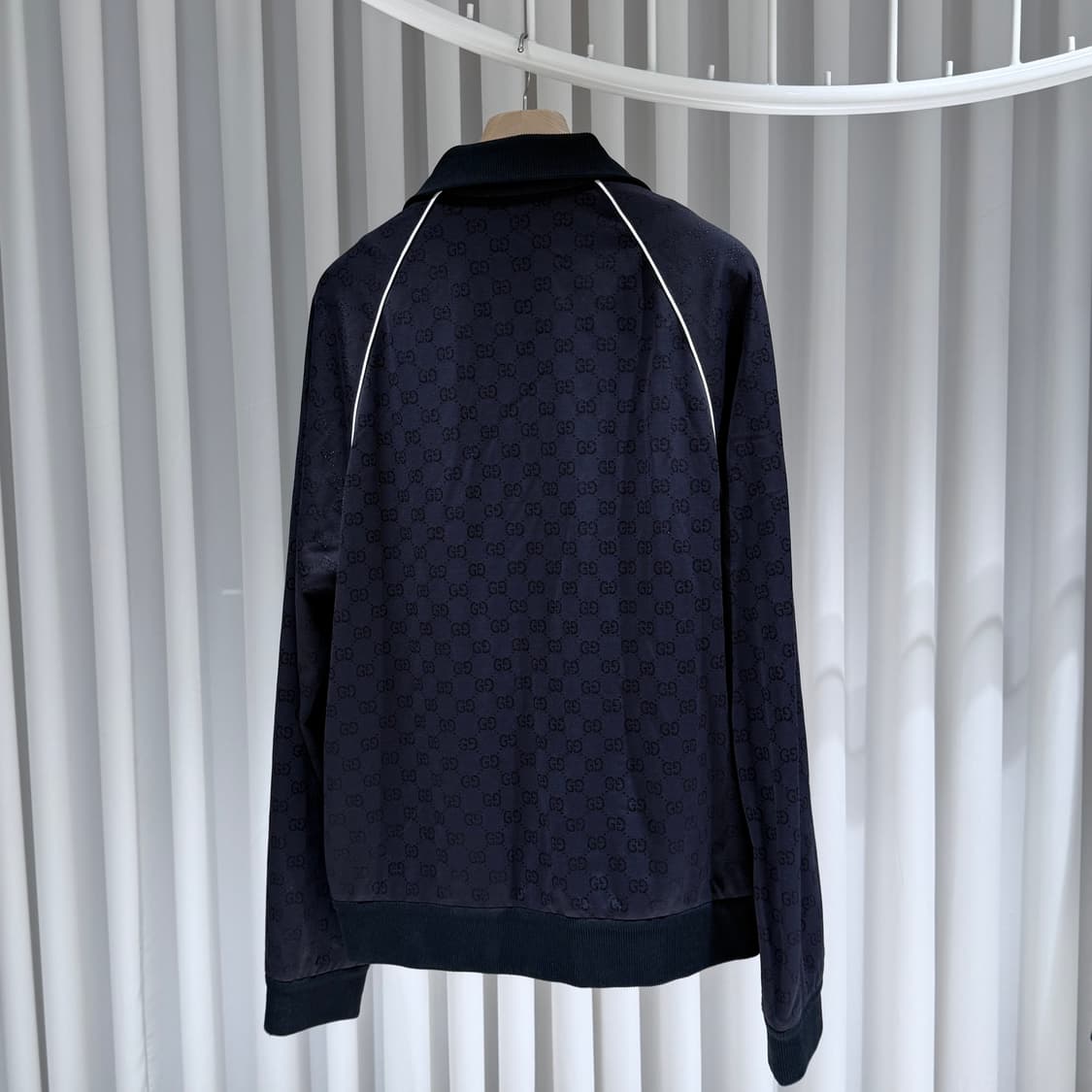 (XXL/L) / 구찌 펠파 콘 지퍼 GG울 오버 실크 신상 셋업 상품이미지2