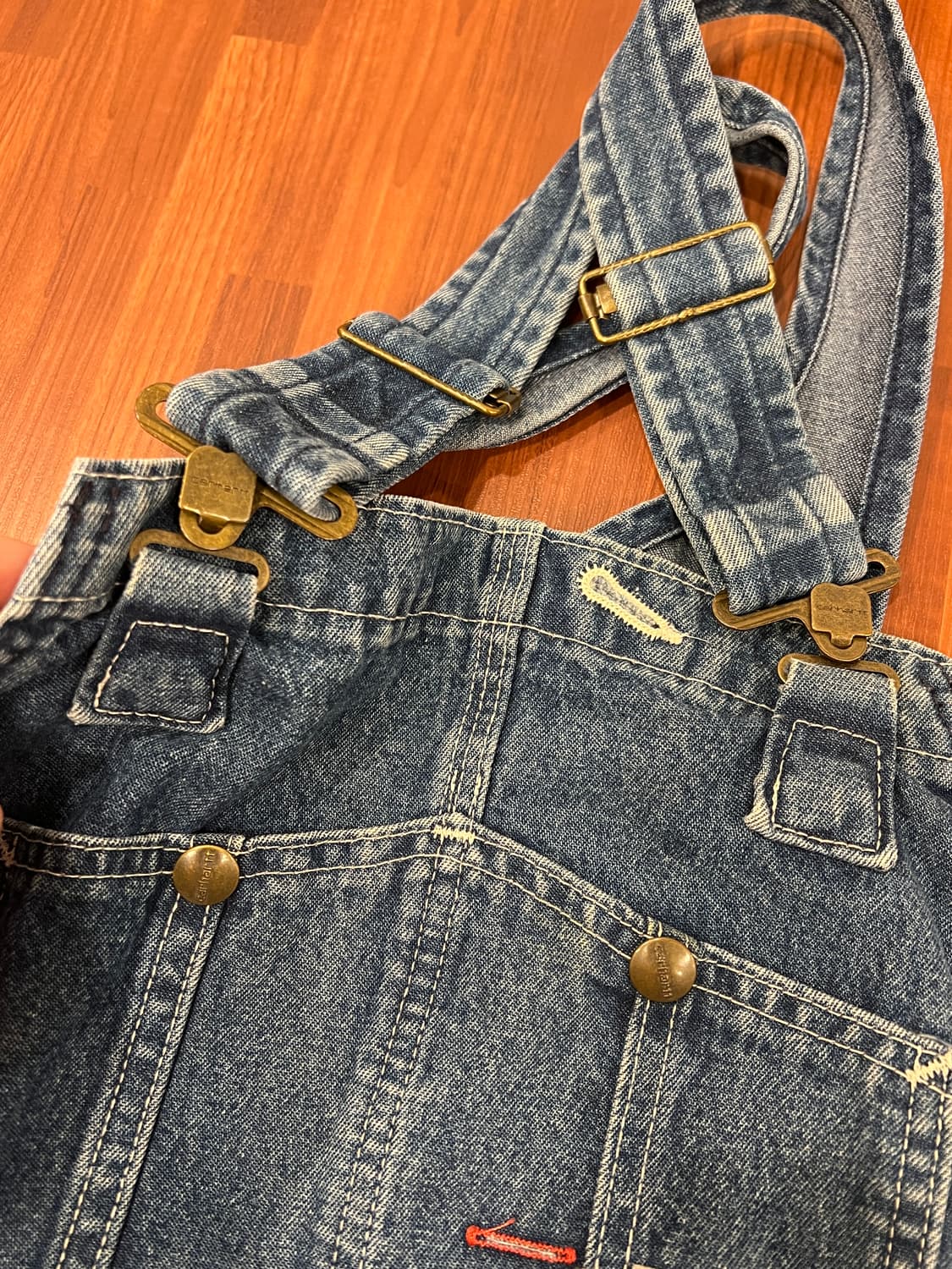 Carhartt 칼하트 Denim Bib 데님 카펜터 오버롤 상품이미지8