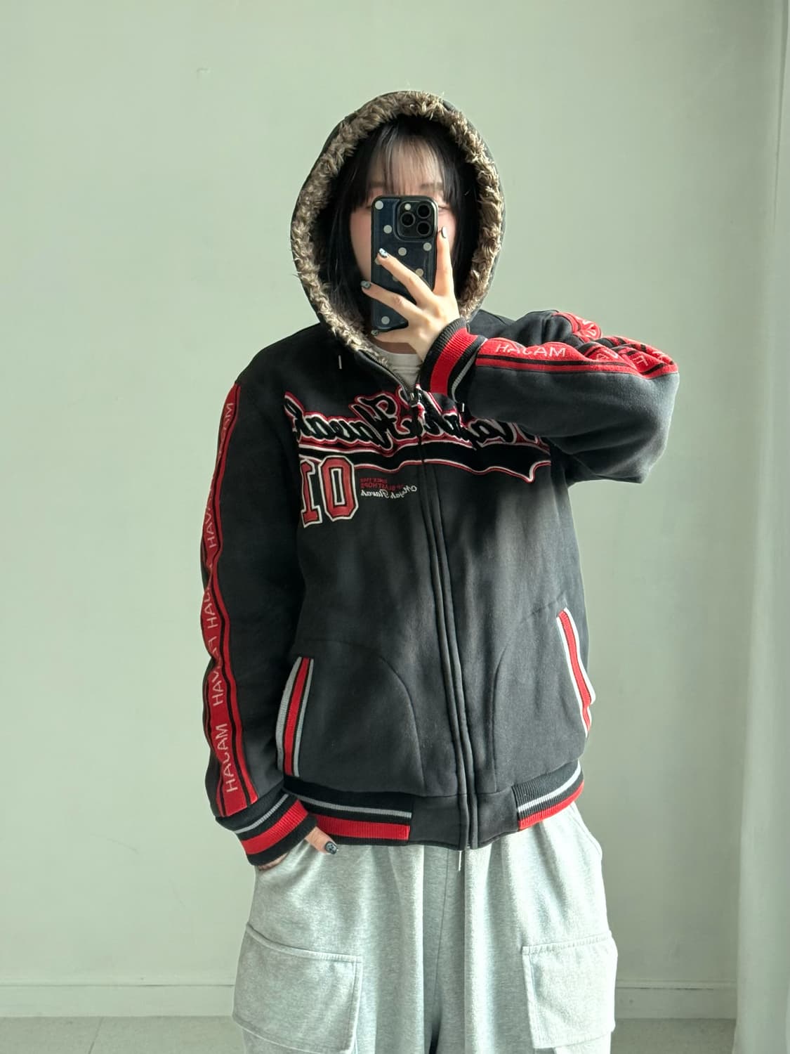 마자플라바 울프죠 후드집업 상품이미지2