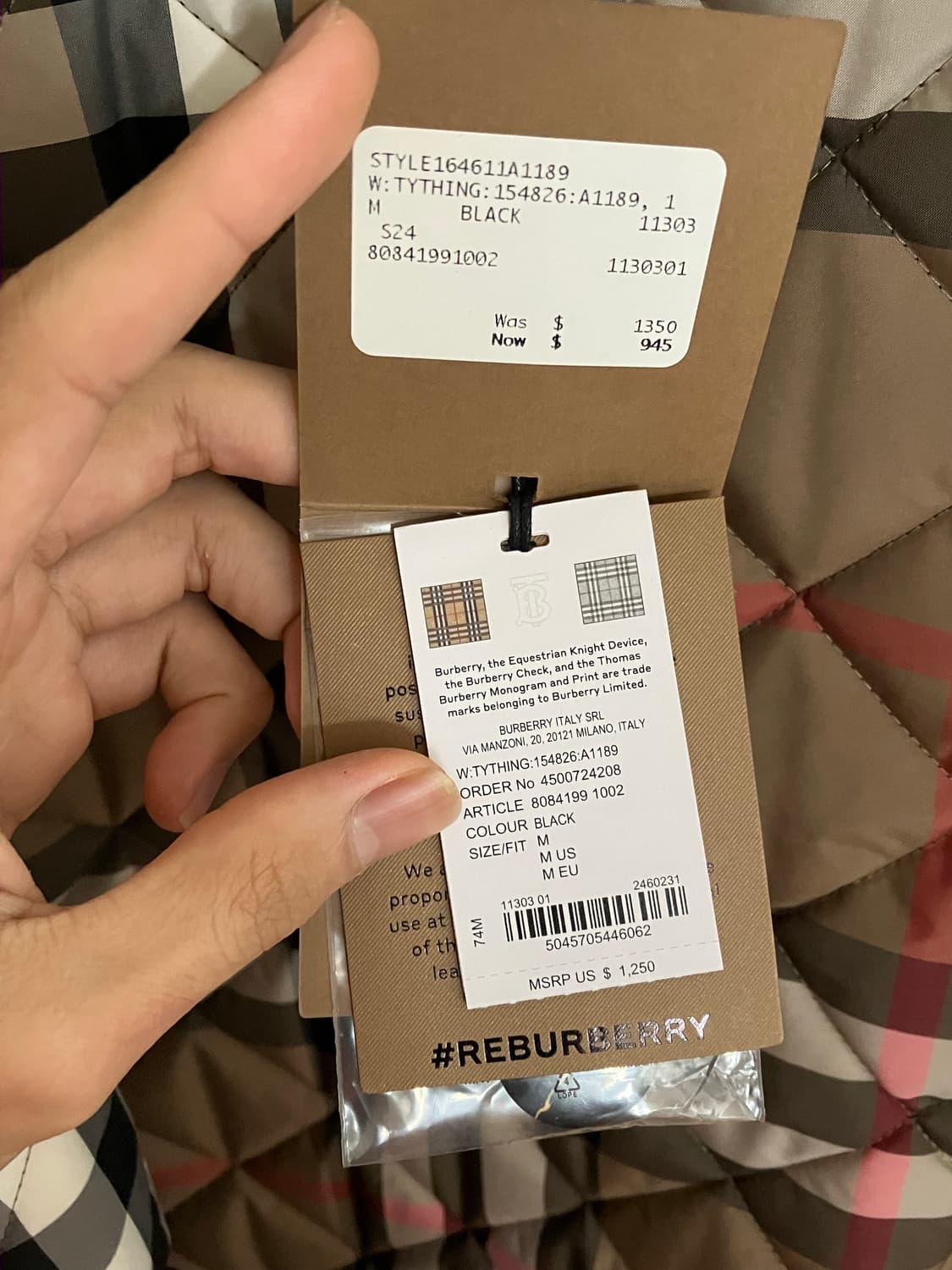 버버리 뉴타이팅 퀼팅자켓 상품이미지7