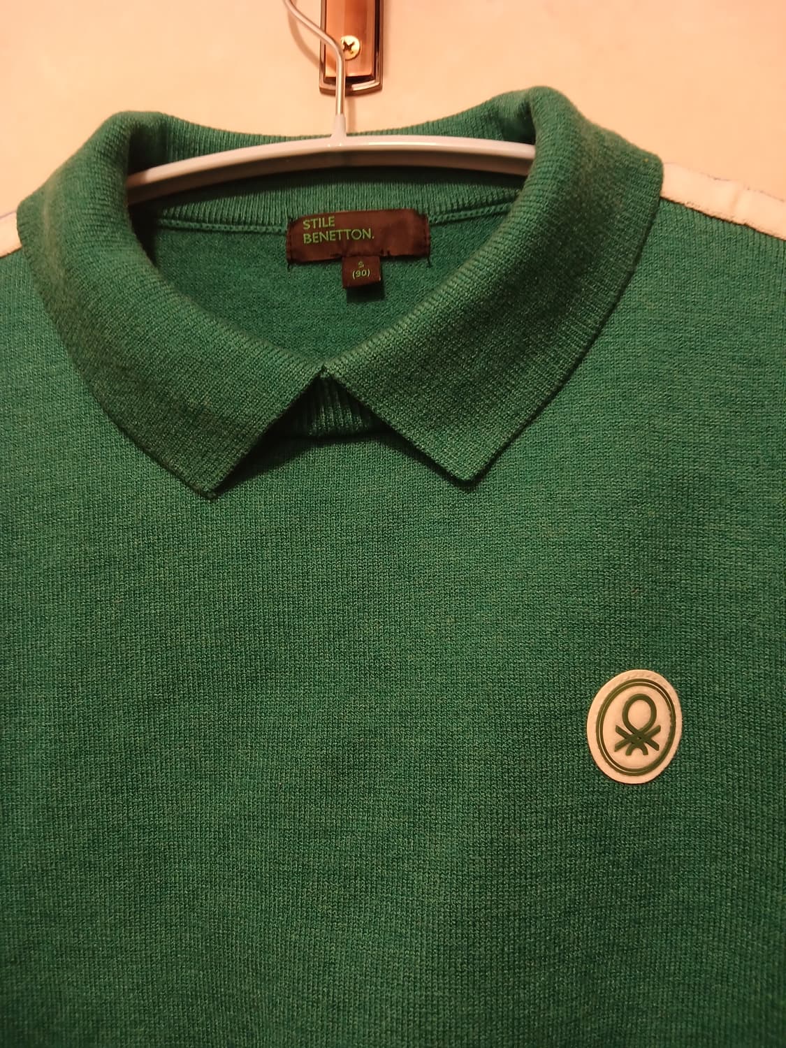 베네통 정품 여성 니트 긴팔 카라티 90 (S) 사이즈 상품이미지3