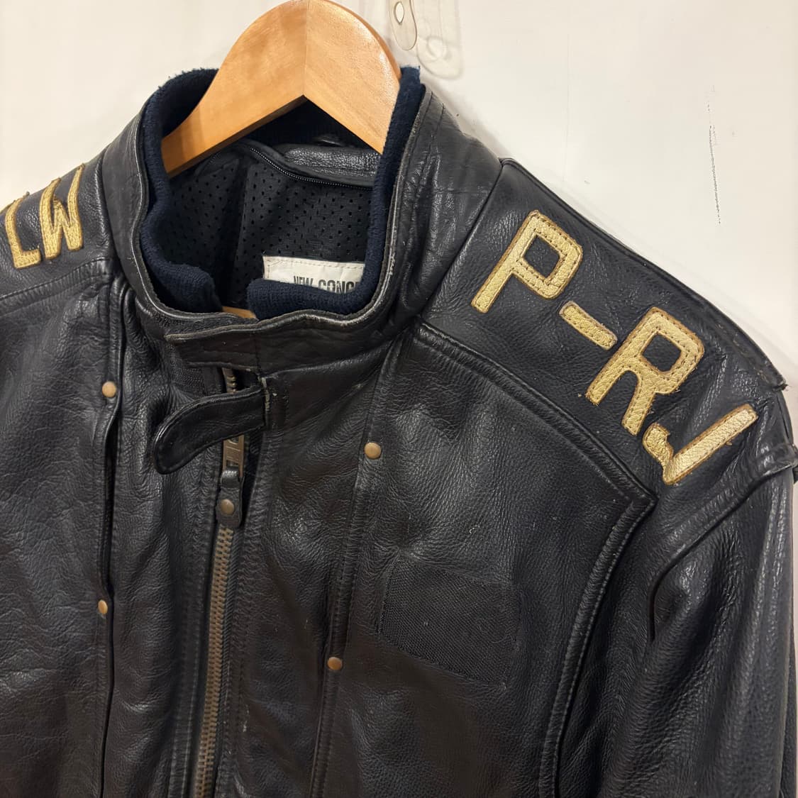 카도야 레더 바이커자켓 상품이미지3