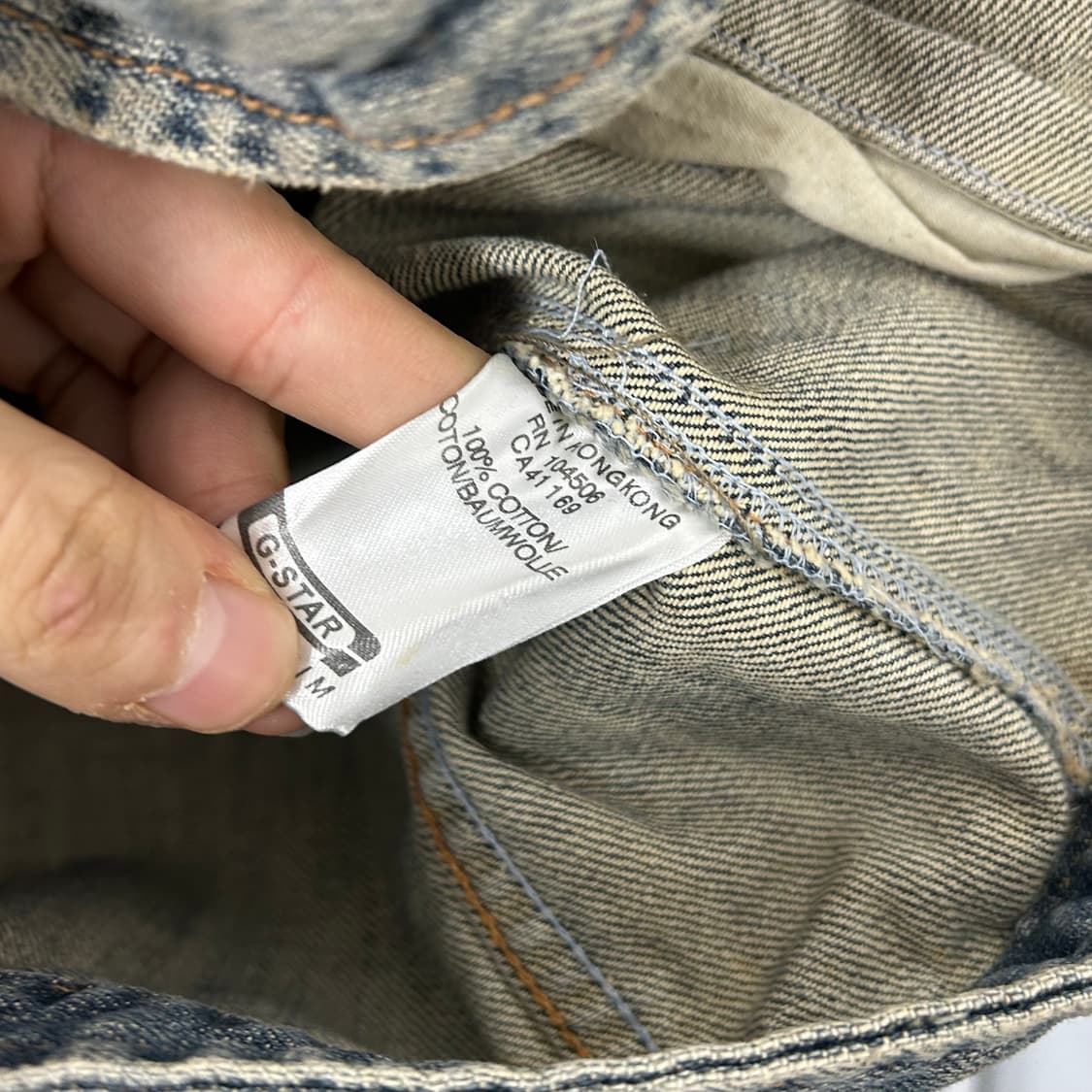 지스타로우 테크니컬 데님 바이커 자켓 상품이미지8