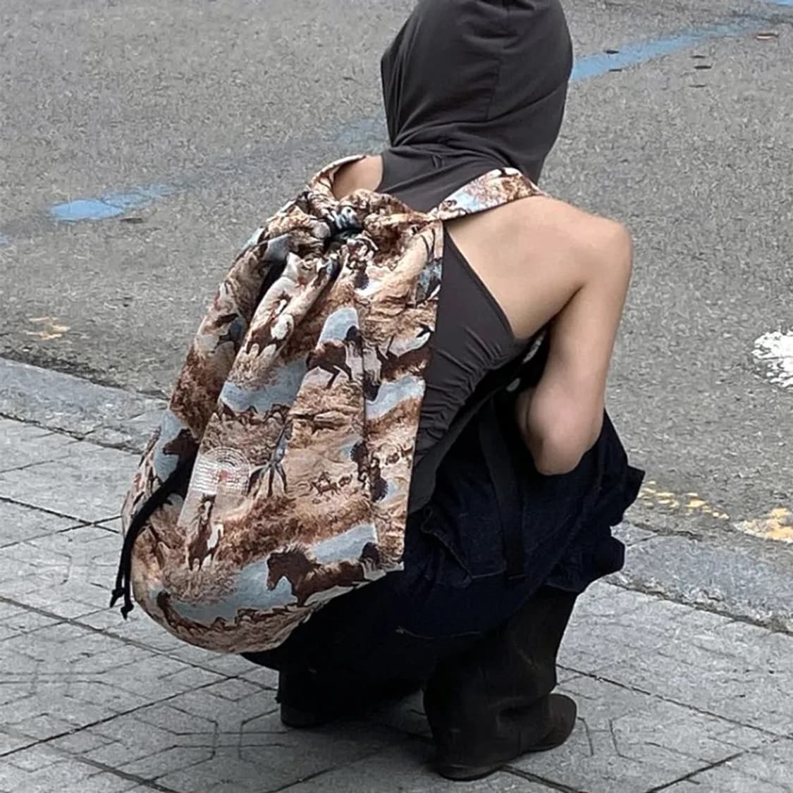 낫뉴 Pattern Duffle Bag Horse 상품이미지3