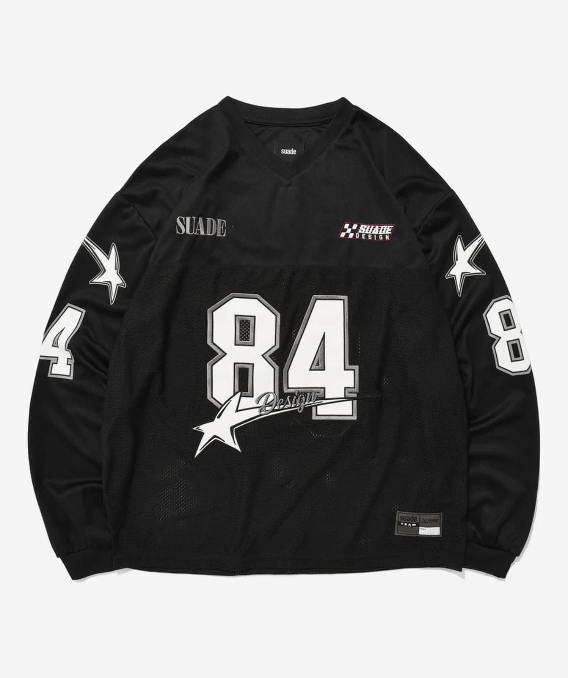 스웨이드 84 레이싱 긴팔 티셔츠 블랙 M&XL 상품이미지1