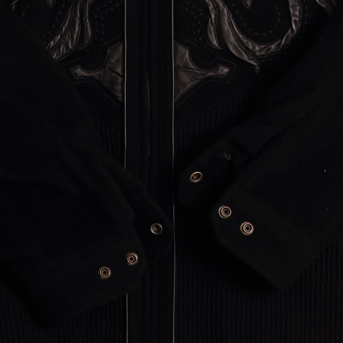 빈티지 레더 울 페이즐리 봄버자켓 A1651 상품이미지5