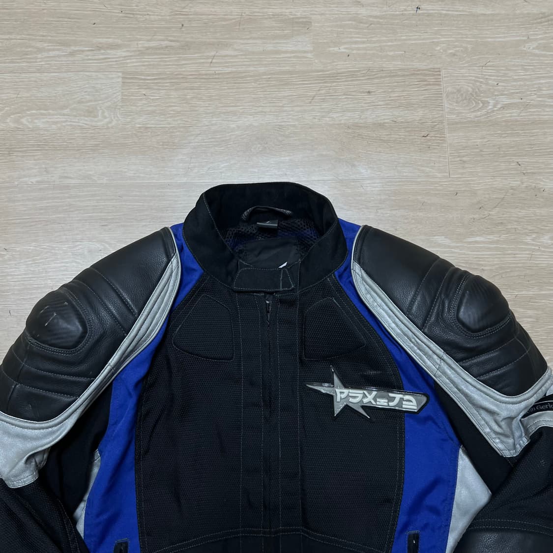 하인게릭 쉘텍스 배색 레이싱 바이커 자켓 [블랙] L/100 상품이미지2