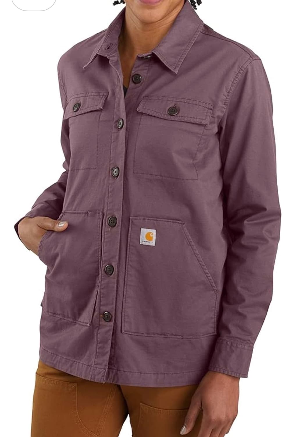 칼하트 릴랙스트 핏 트윌 라인 셔츠자켓 S 상품이미지6