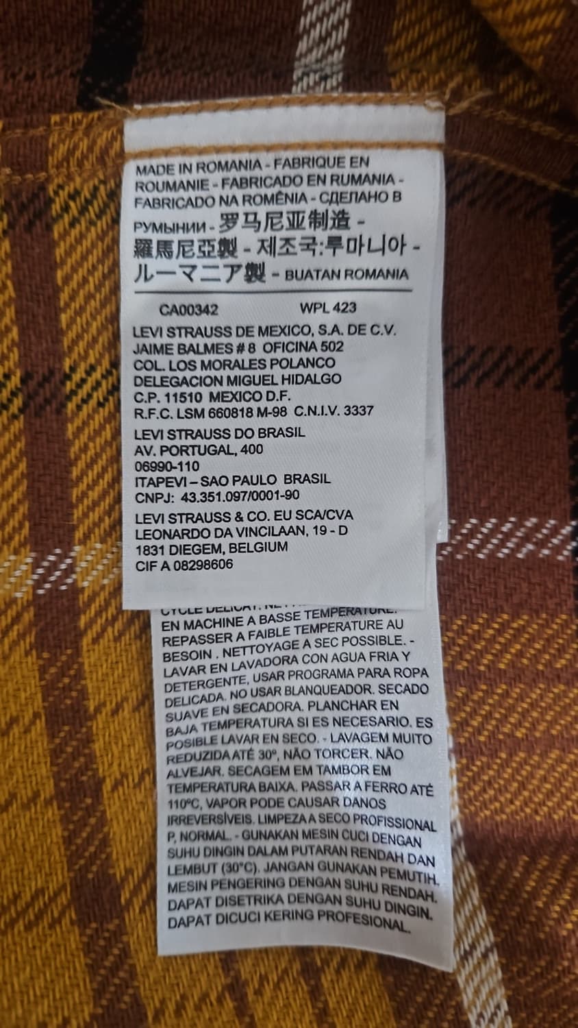 리바이스 LVC 1950'S 숏혼 셔츠 S 상품이미지7