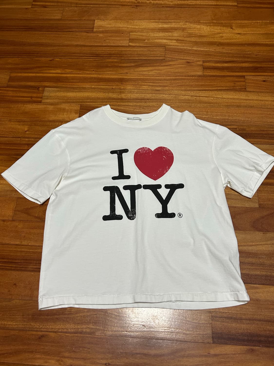 Zara 아이럽뉴욕 크롭티셔츠 상품이미지1