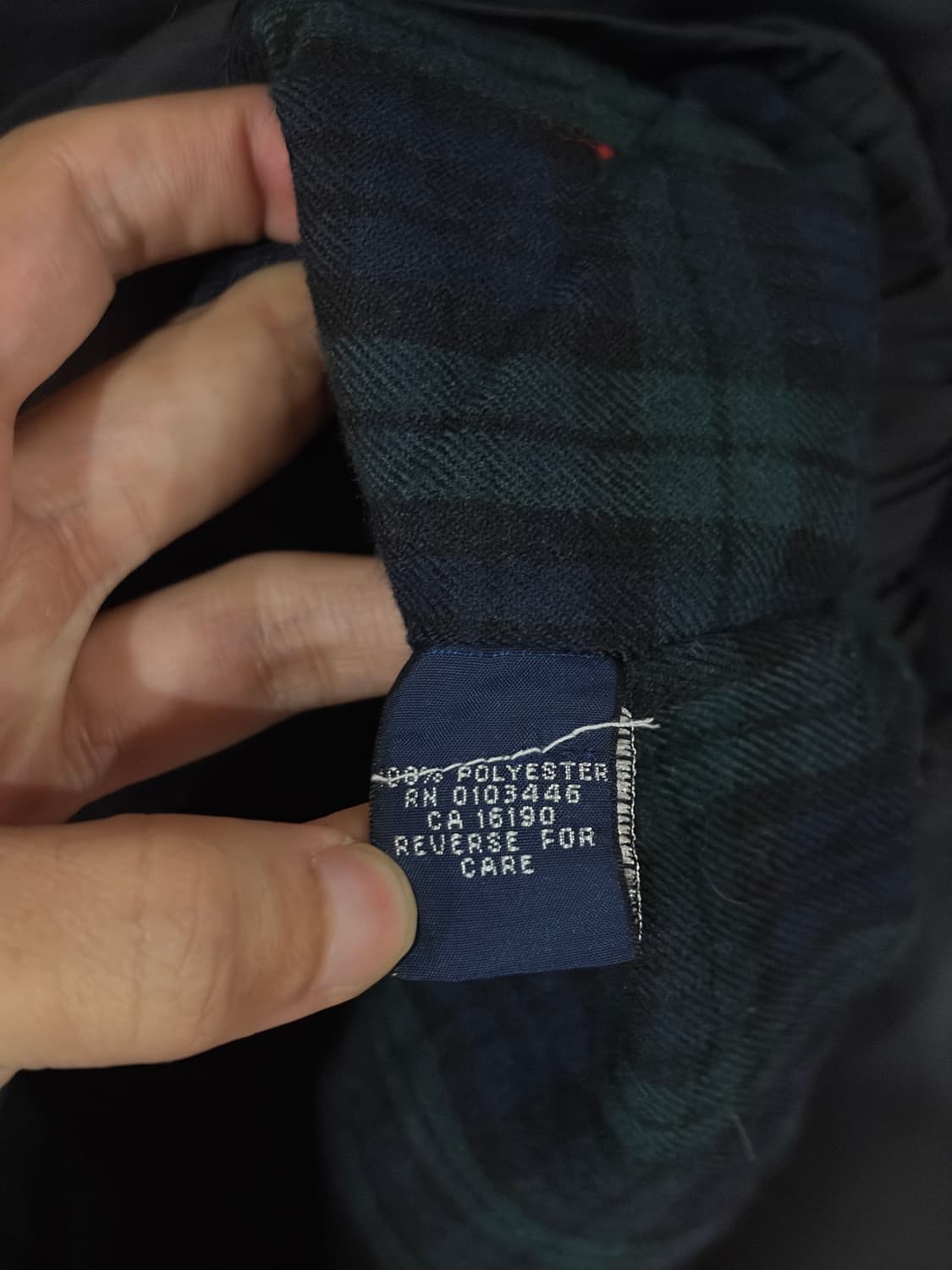 폴로 랄프로렌 헤링턴 자켓 블랙/레드 상품이미지4