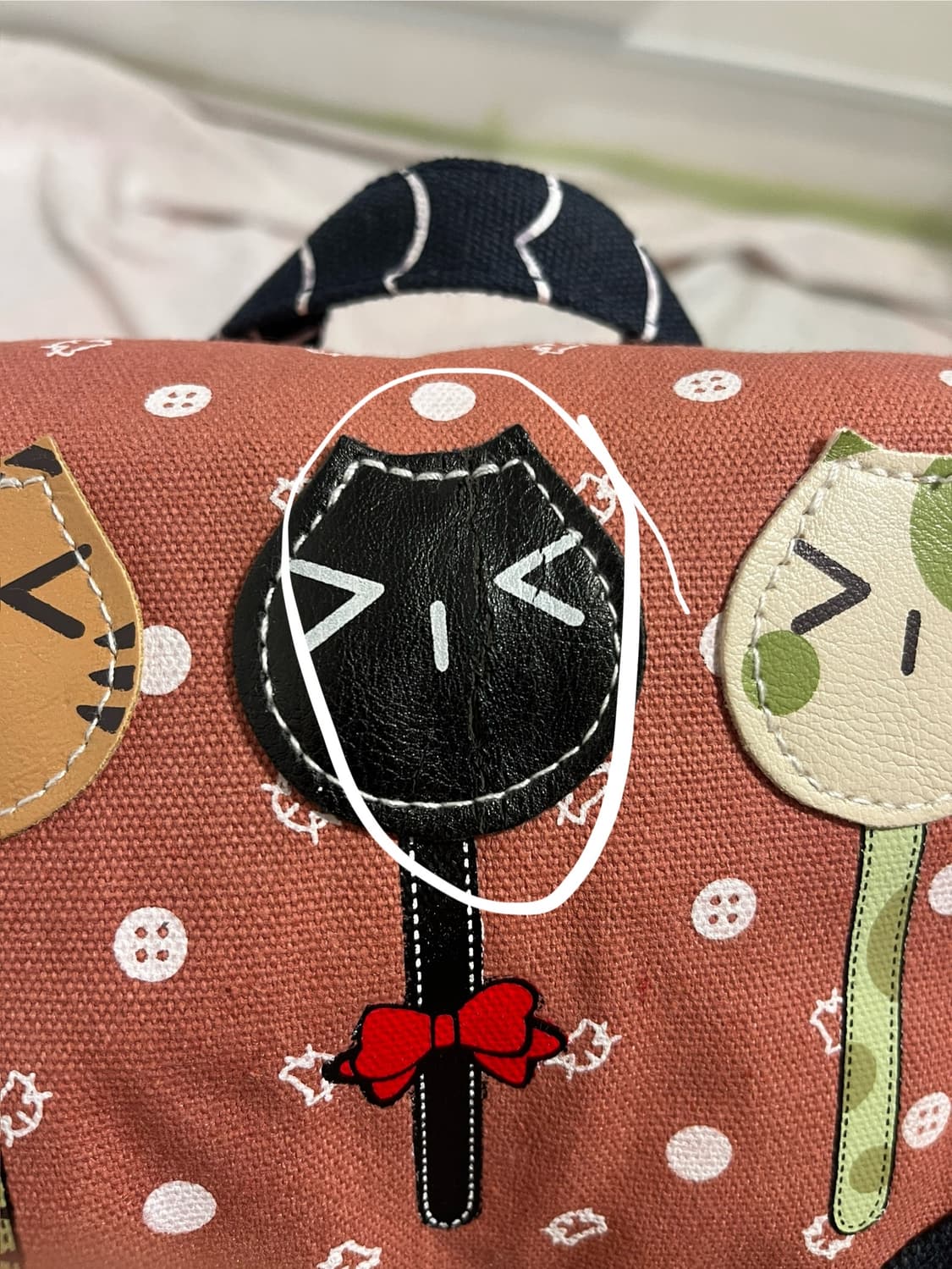 고양이 열쇠 포인트 모리걸 백팩 🐱 상품이미지3