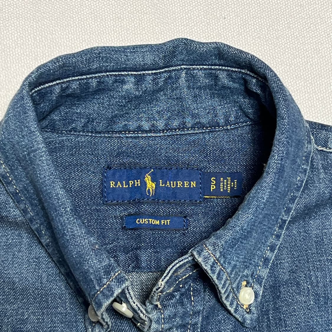 S 폴로랄프로렌 여성용 커스텀 핏 데님 셔츠 상품이미지4