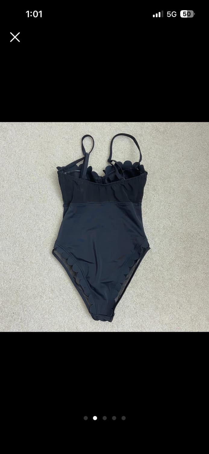 Asos 스캘럽 모노키니 수영복 상품이미지2