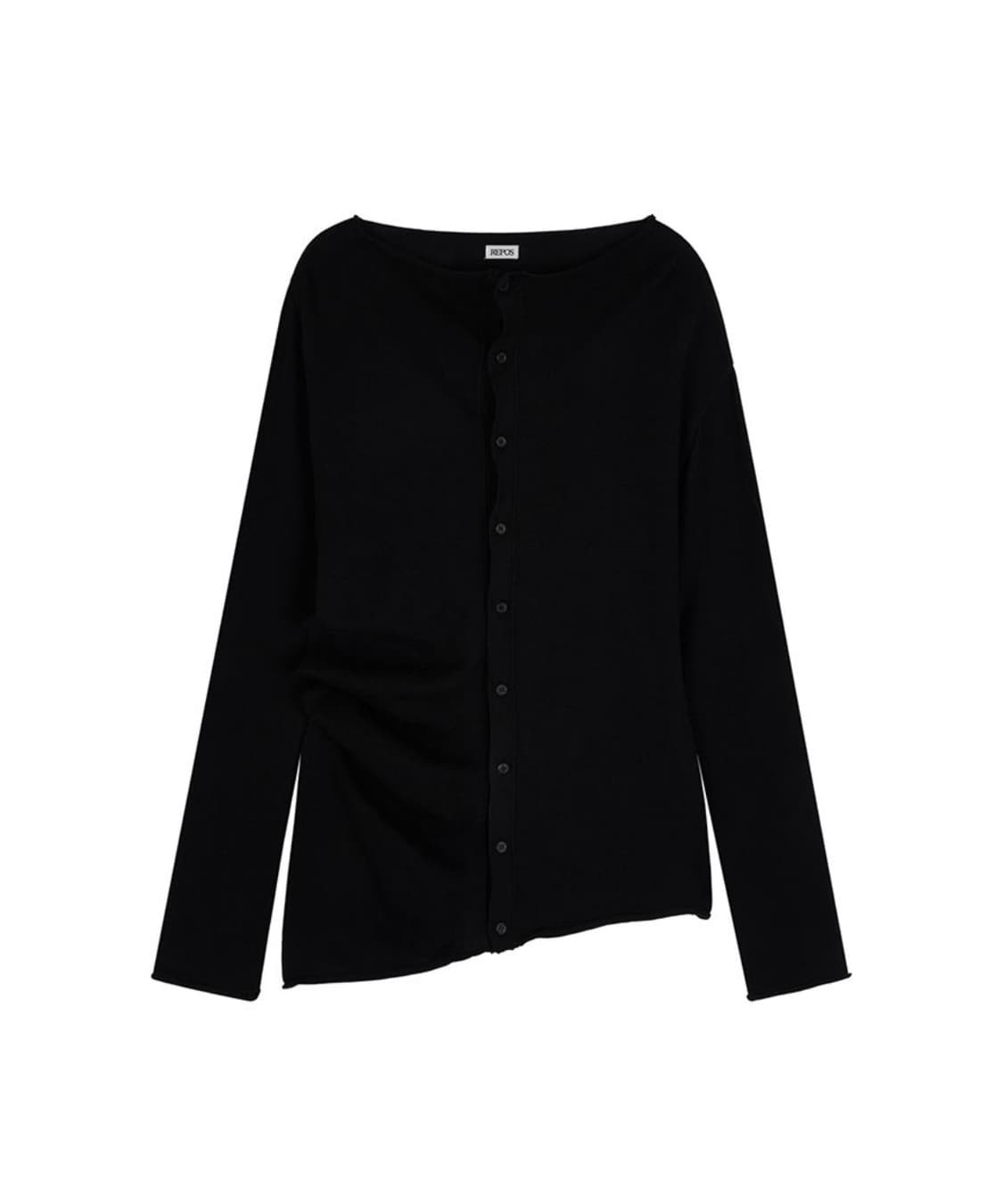 [REPOS] Supima Unbal Cotton Cardigan 상품이미지1