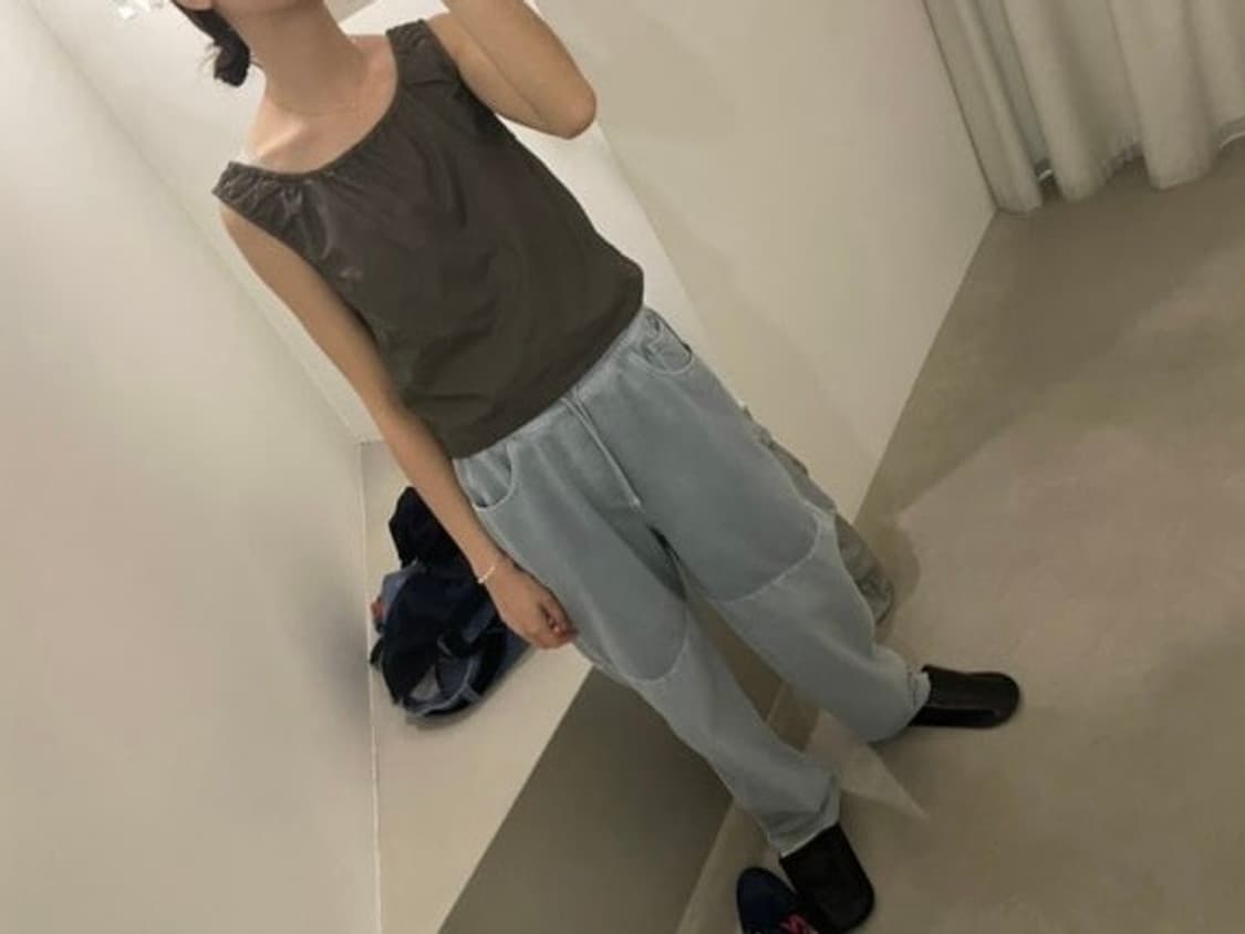 아모멘토 드로우스트링 데님팬츠 s 상품이미지2