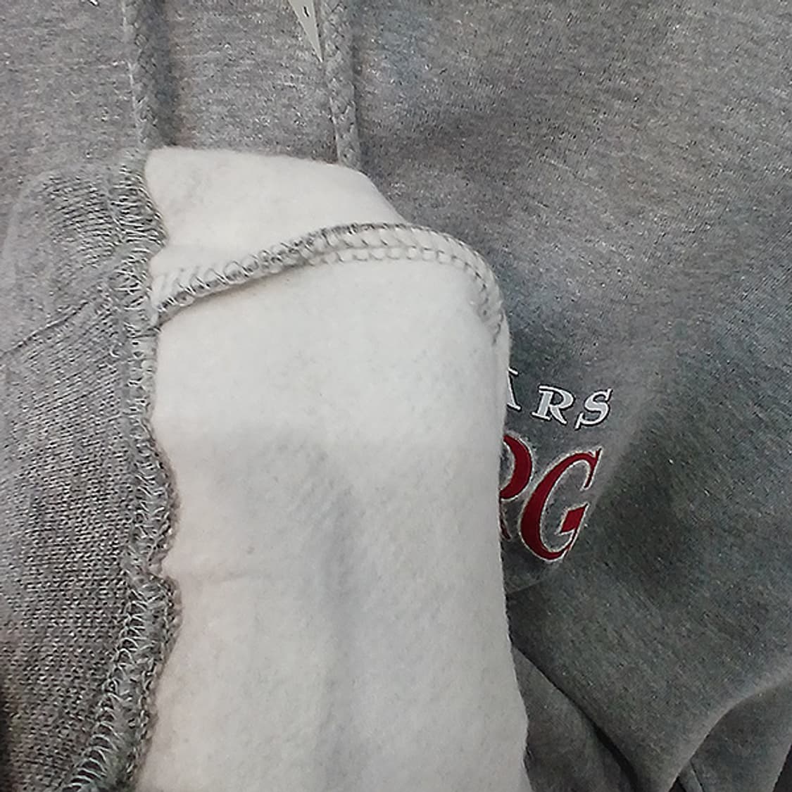 테크스타일 멜란지그레이 후드 기모 맨투맨 L 상품이미지4