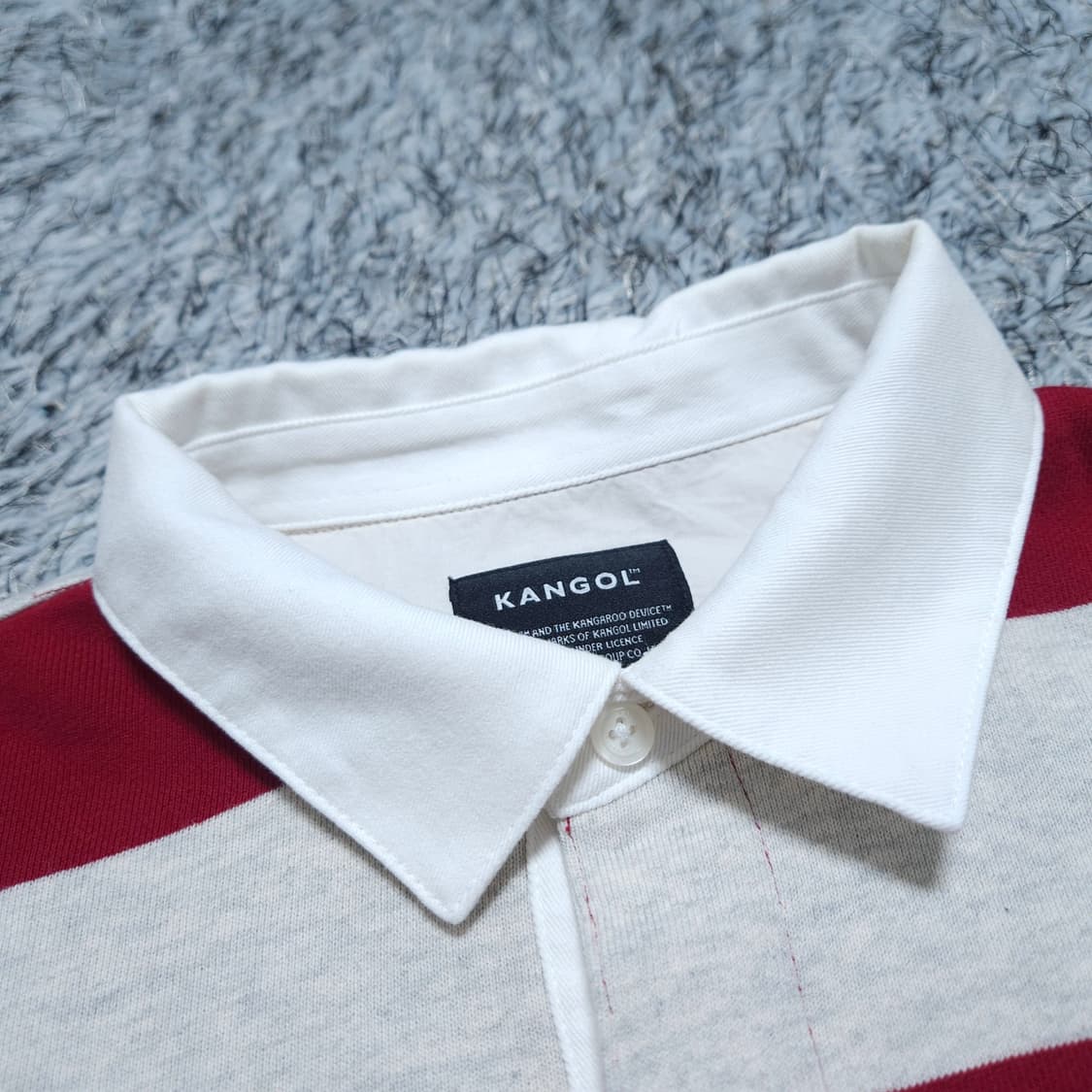 캉골) L 여자 오버핏 크롭카라티 크롭긴팔티 / 왕눈이샵 상품이미지8