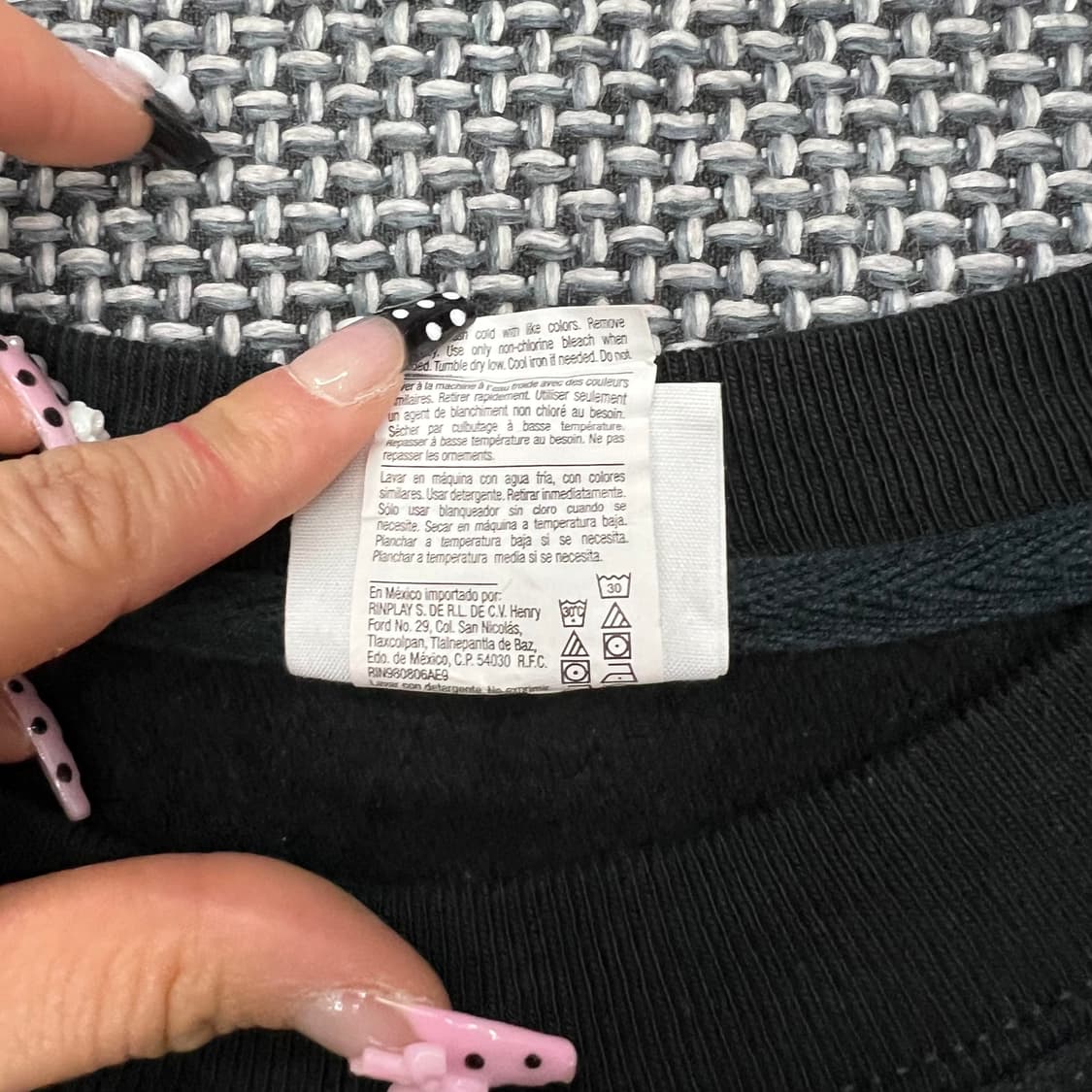 챔피온 리버스위브 블랙 맨투맨 상품이미지4