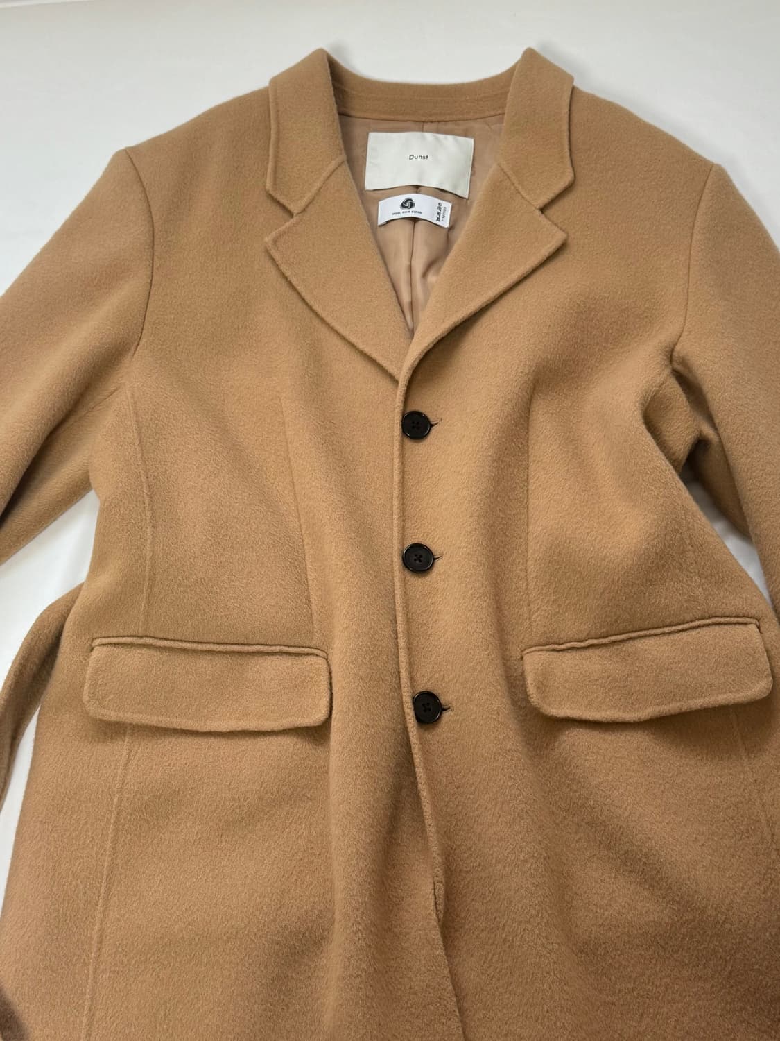던스트 HANDMADE CASHMERE SINGLE COAT CAMEL 상품이미지3