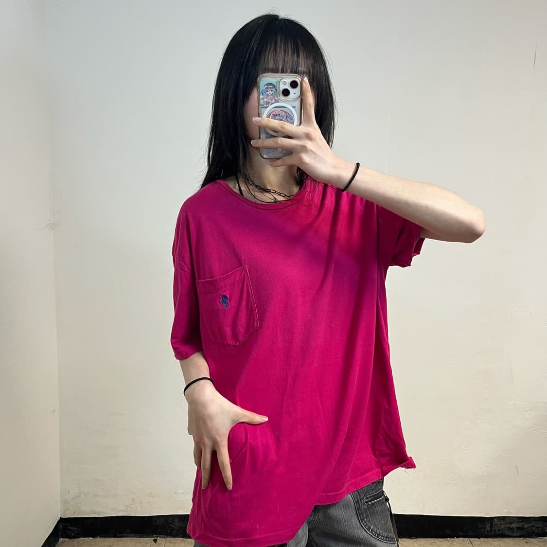Polo Ralph Lauren hot pink t-shirt 상품이미지2