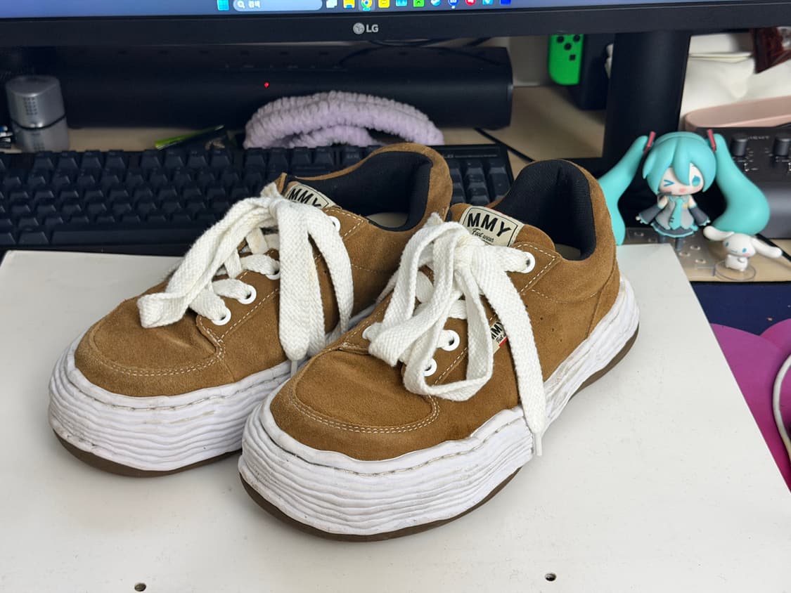 급처 미하라 야스히로 올리버 스웨이드 브라운 카멜 eu 42 상품이미지1