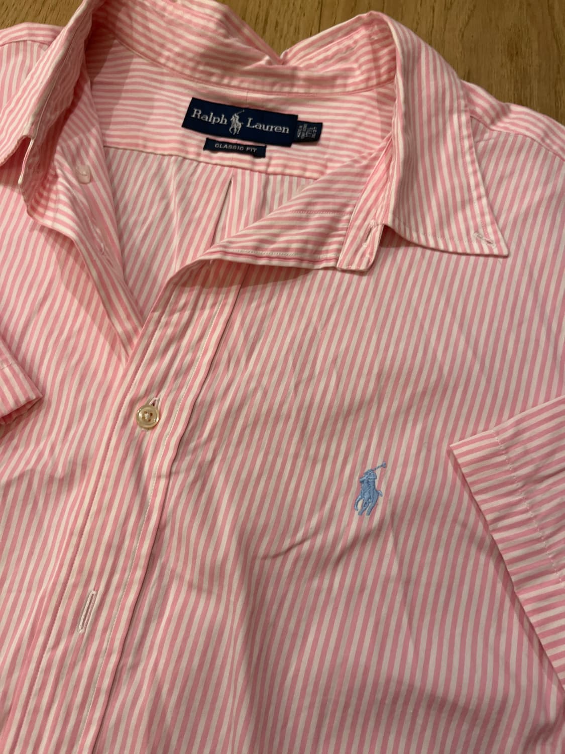 폴로 핑크 반팔 셔츠 상품이미지2