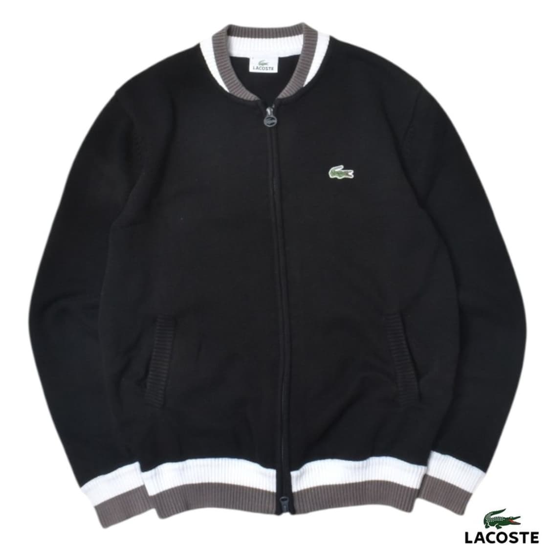 라코스테 코튼 니트 집업 자켓 4 N1301 상품이미지1