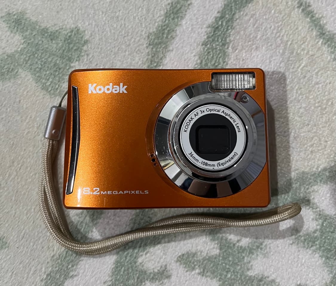 코닥 c140 레어 오렌지 빈티지 디카 카메라 상품이미지1