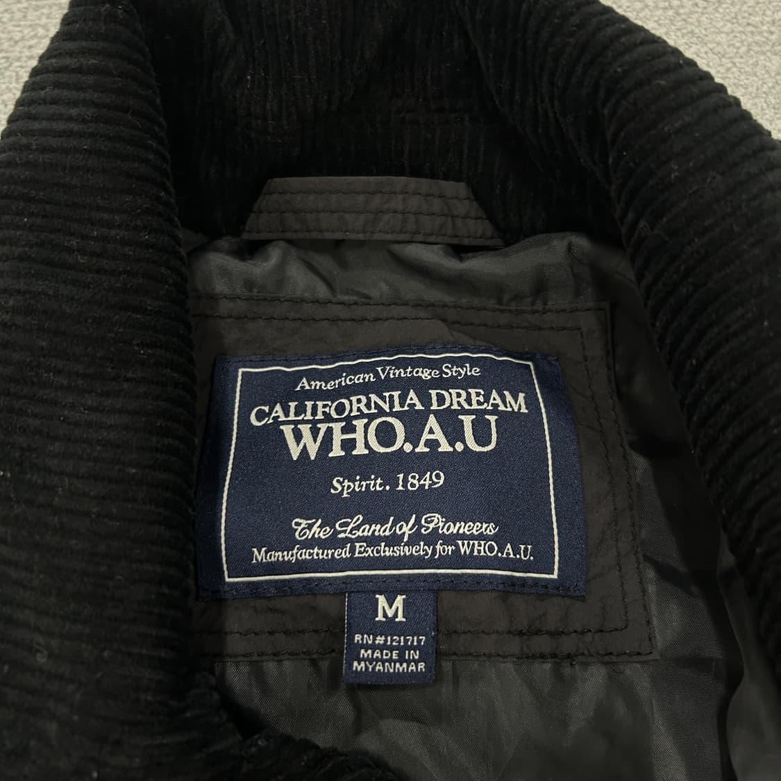 캘리포니아 퀄팅 자켓 블랙 m 상품이미지2