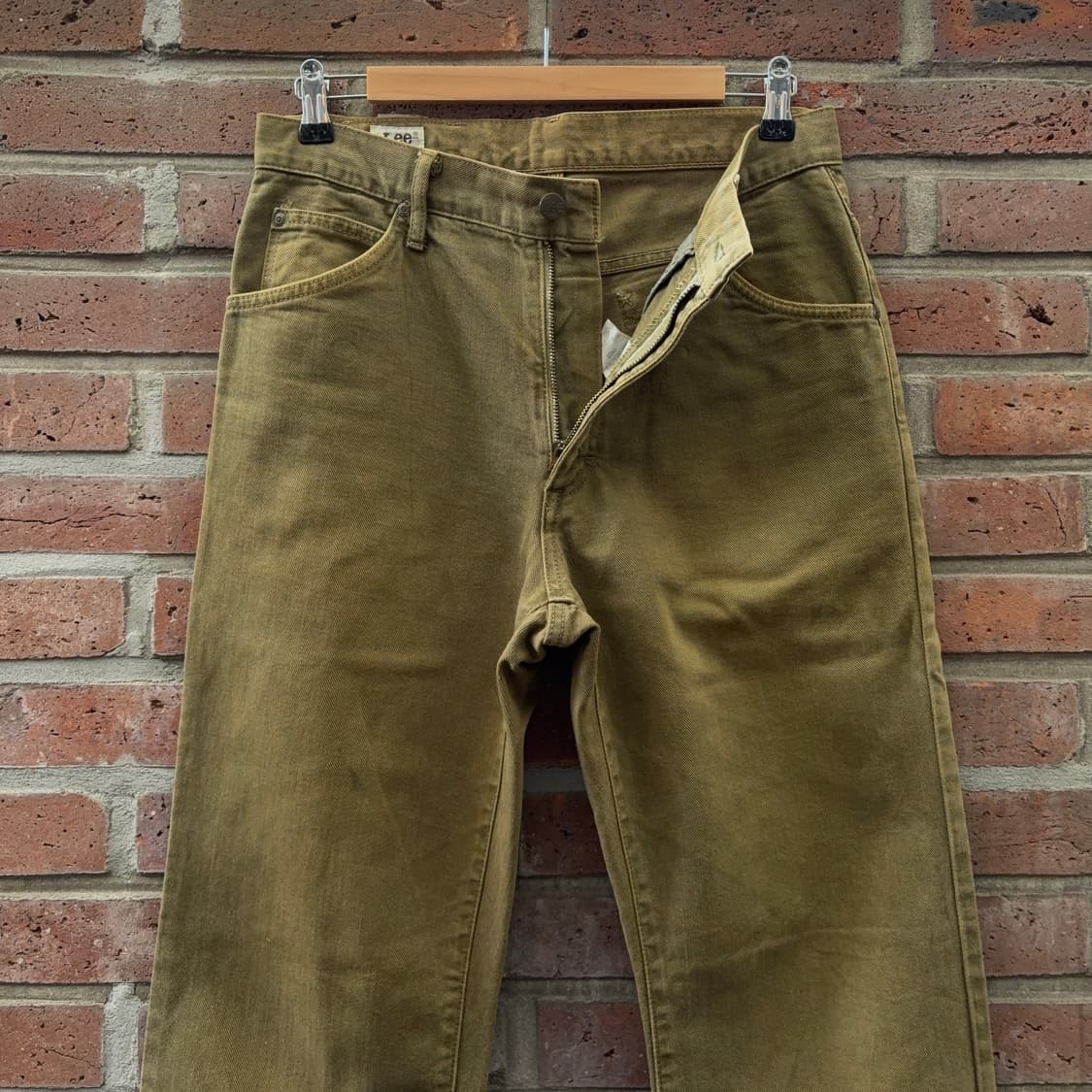 90s 리 Lee 코튼 트윌 부츠컷 팬츠 – 일본 생산 상품이미지5