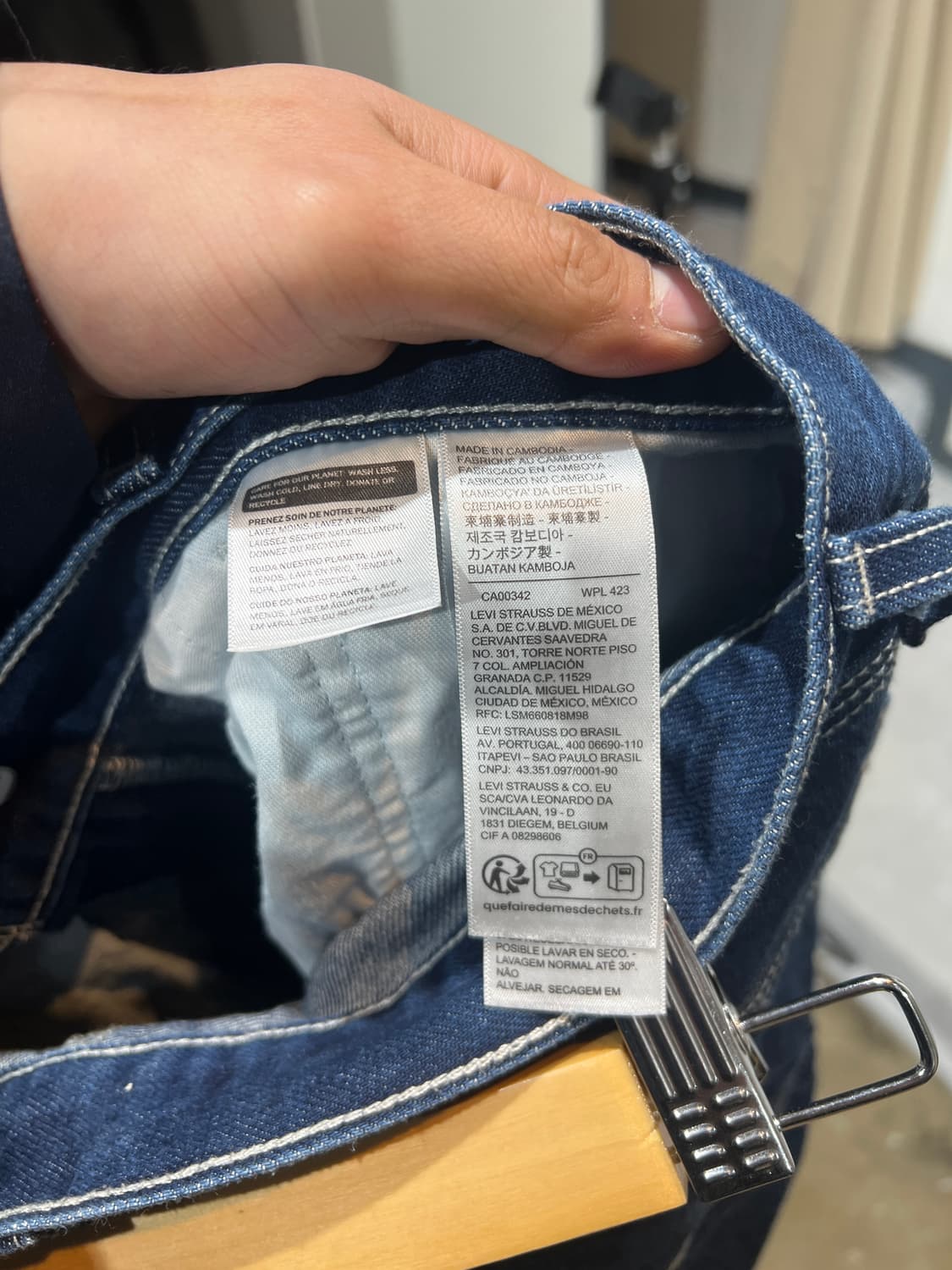 Levi’s 리바이스 카펜더 생지 데님 팬츠 상품이미지7