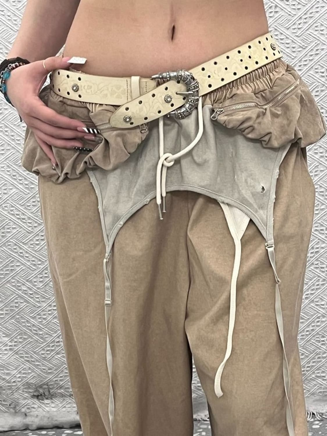 빈티지 컨트리 웨스턴 스트릿 펑크 큐빅 고딕 벨트 C10288 상품이미지1