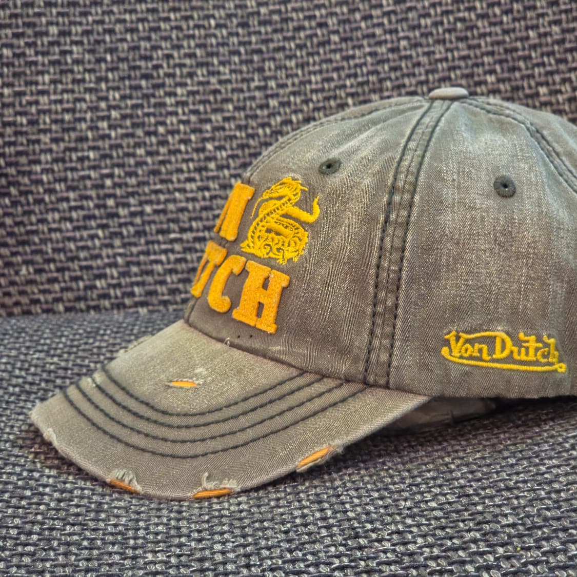 본더치 데미지 볼캡 모자 상품이미지2