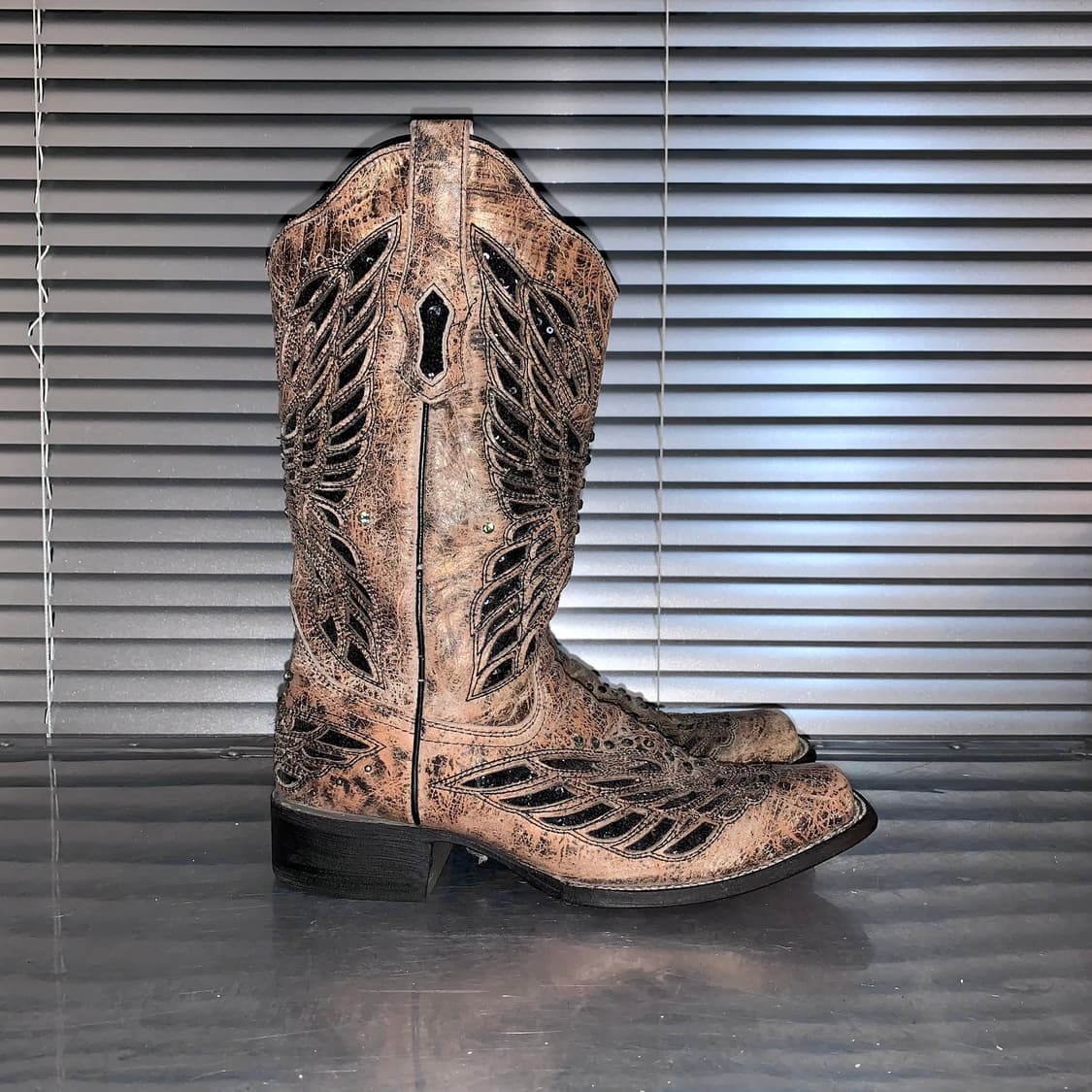 00s 코랄 엔젤 윙 블링 웨스턴 부츠 상품이미지6