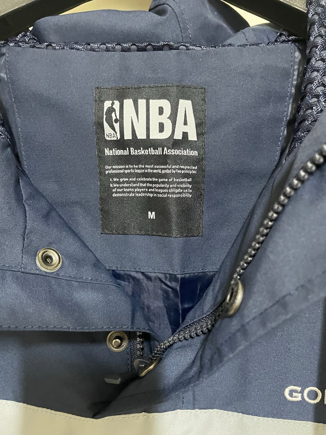 골든스테이트 NBA 바람막이 후드 자켓 상품이미지4