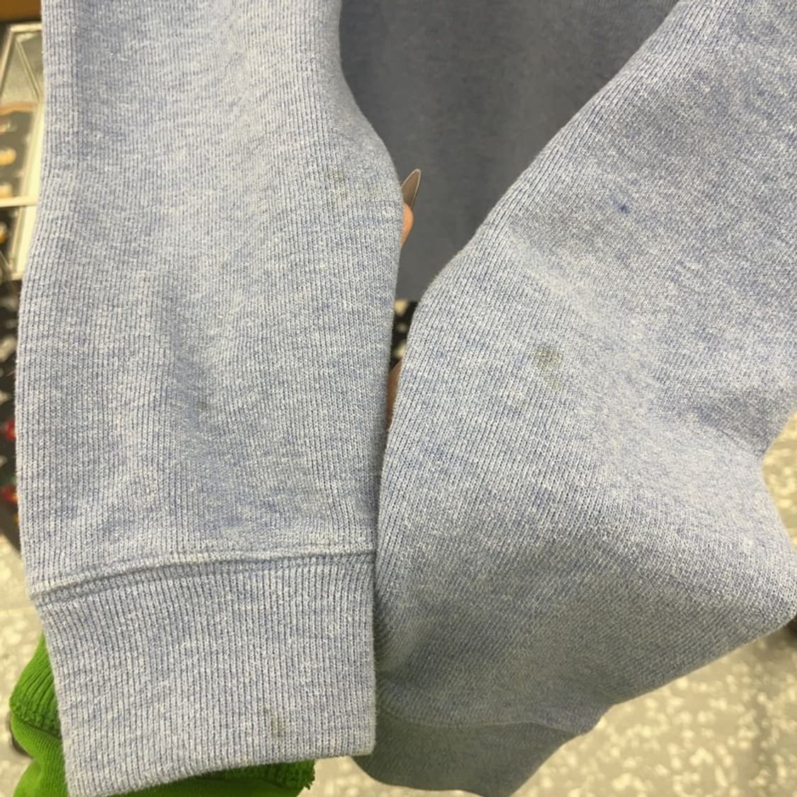 폴로 랄프로렌 빈티지 스모크 블루 반집업 카라 니트 M C07900 상품이미지7