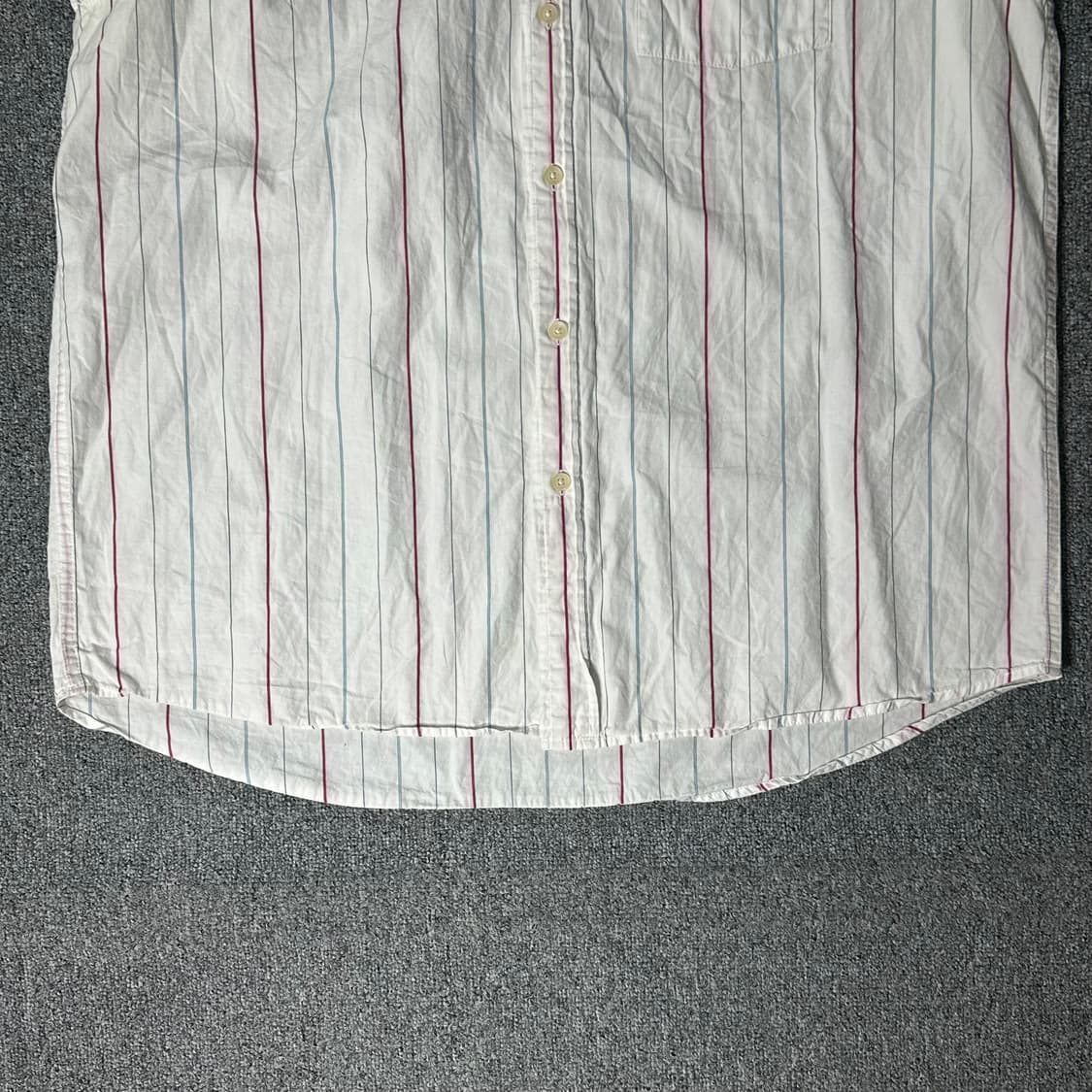 LEVIS 리바이스 스트라이프 하프셔츠(xL/old-7585) 상품이미지6