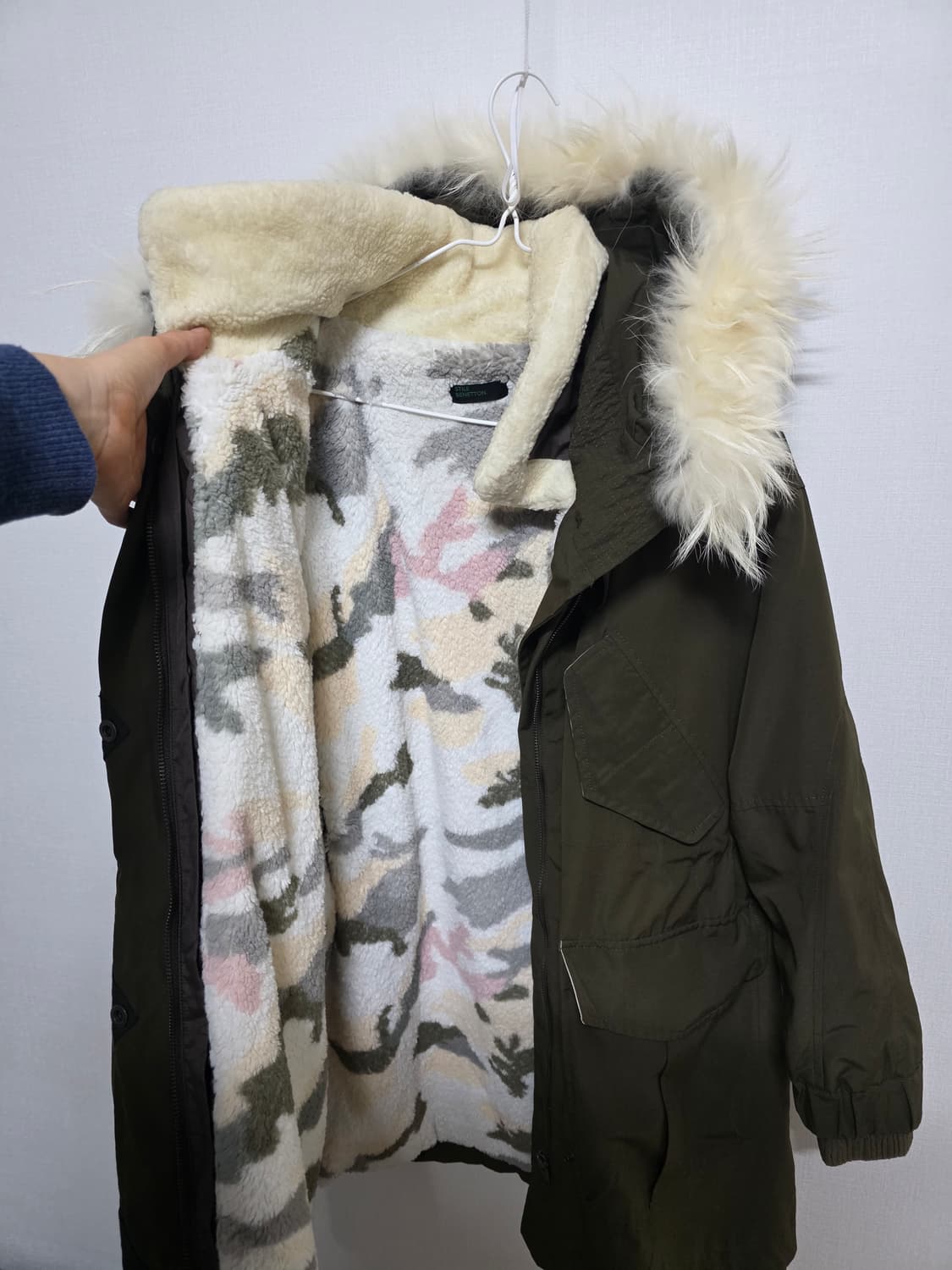 베네통 털 야상 상품이미지4