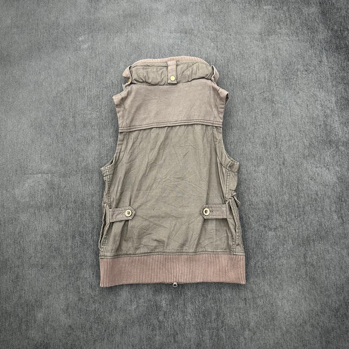 Bono khaki layerd zip vest“ 상품이미지6