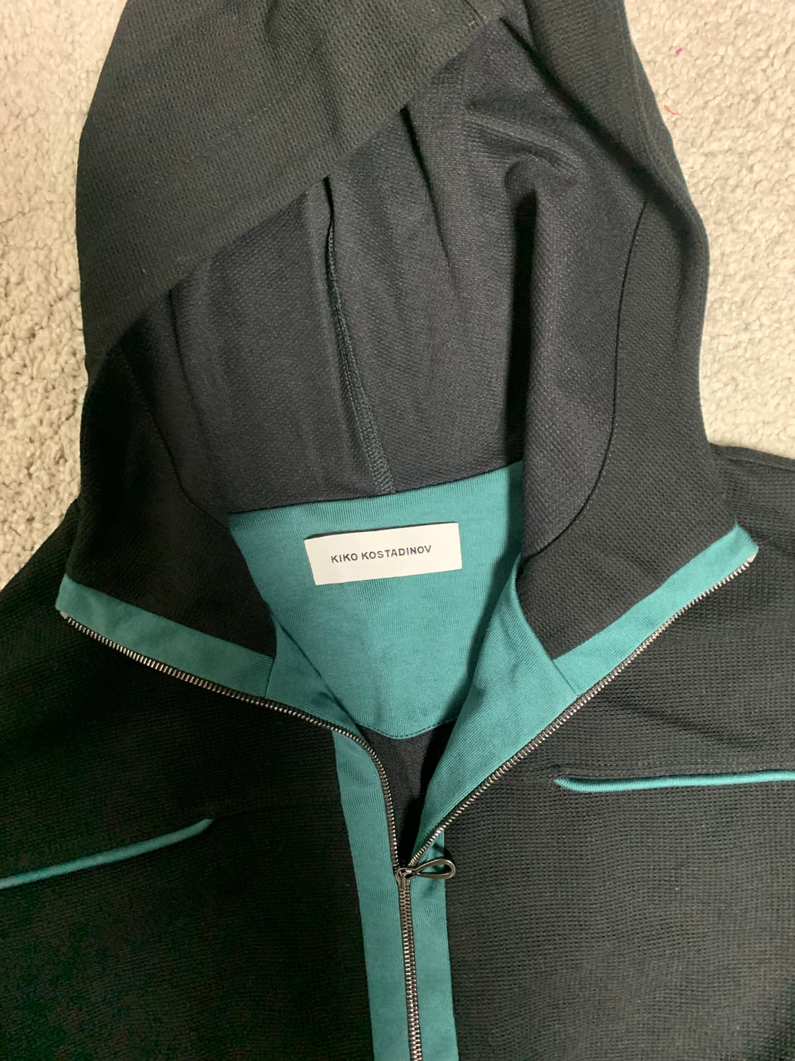 Kiko kostadinov agathon hoodie green 상품이미지2