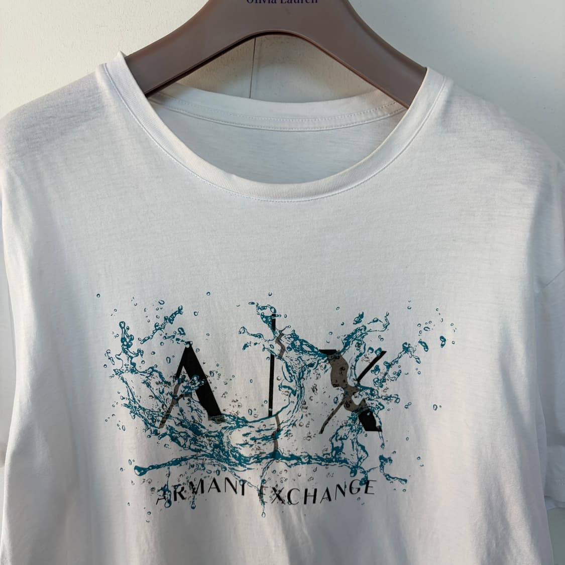 알마니 익스체인지 화이트 반팔 티셔츠 상품이미지2