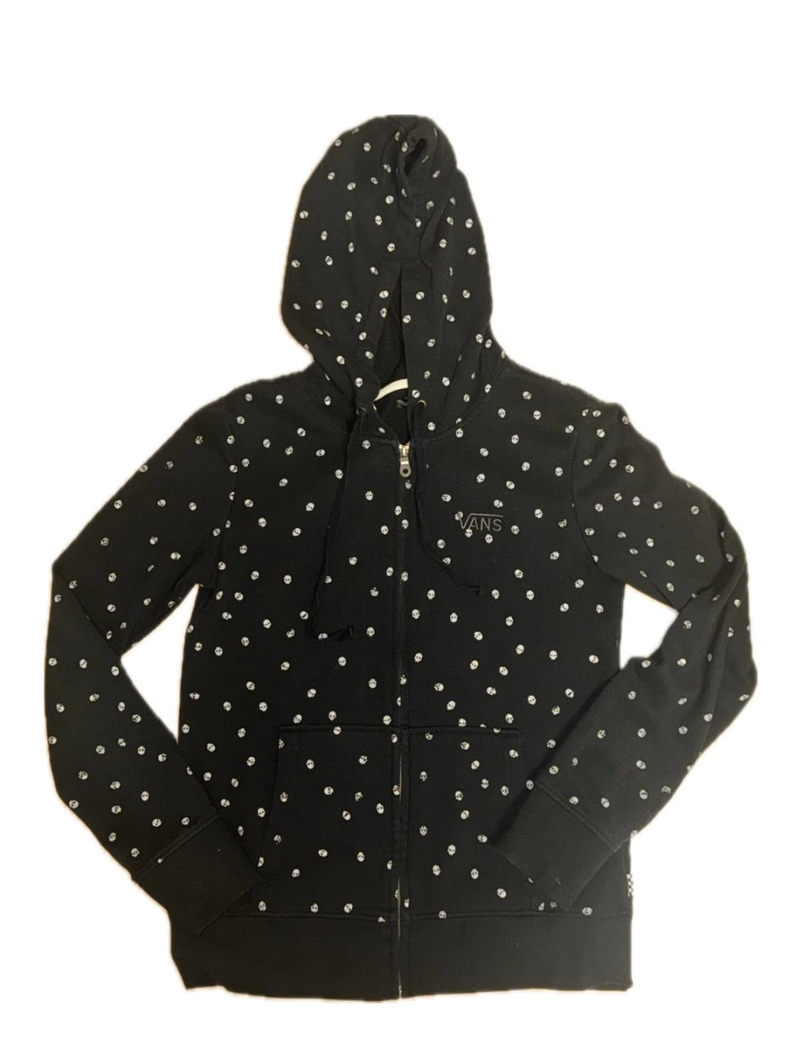 반스 해골 땡땡이 도트 후드집업 상품이미지1