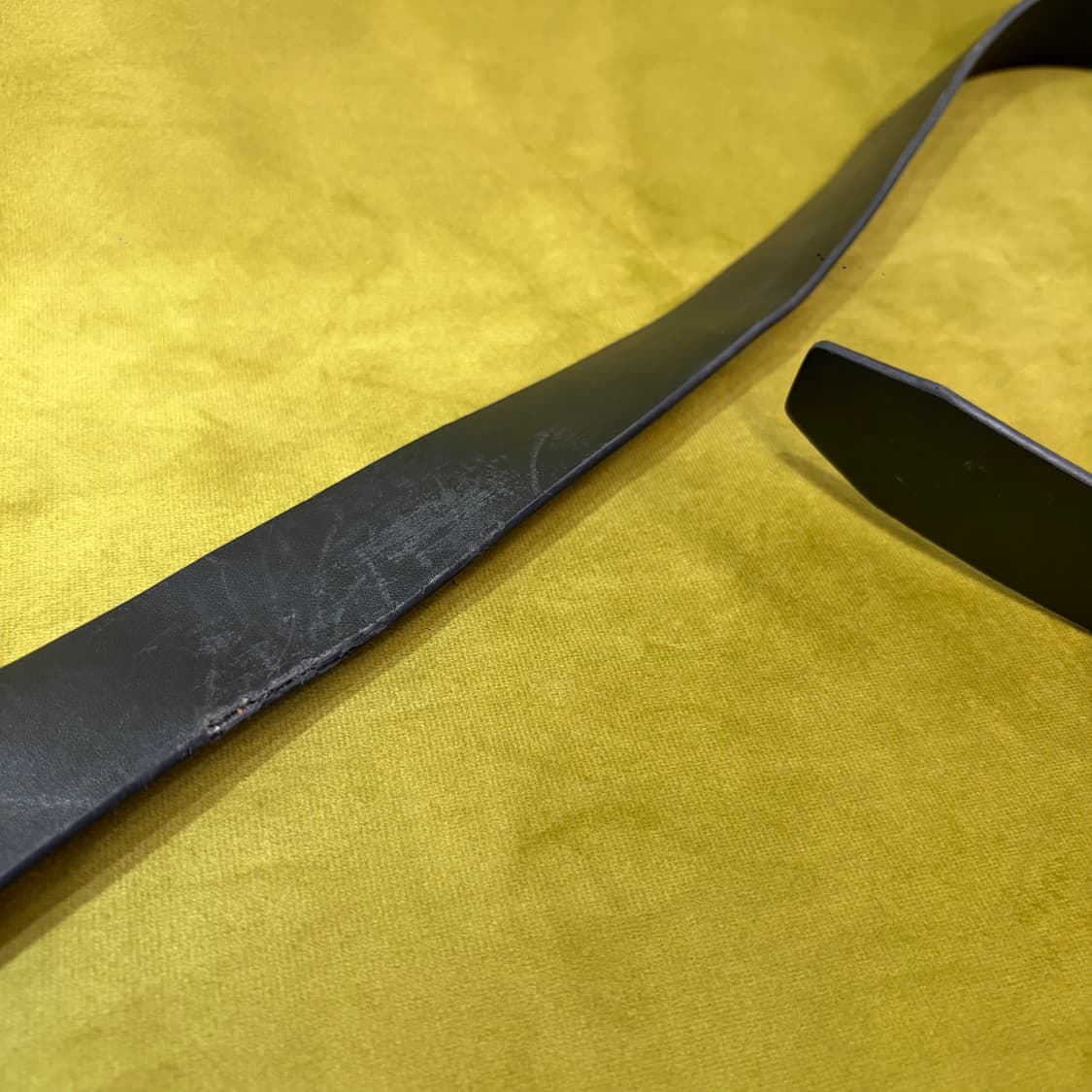 빈티지 블랙 PU 벨트 상품이미지5