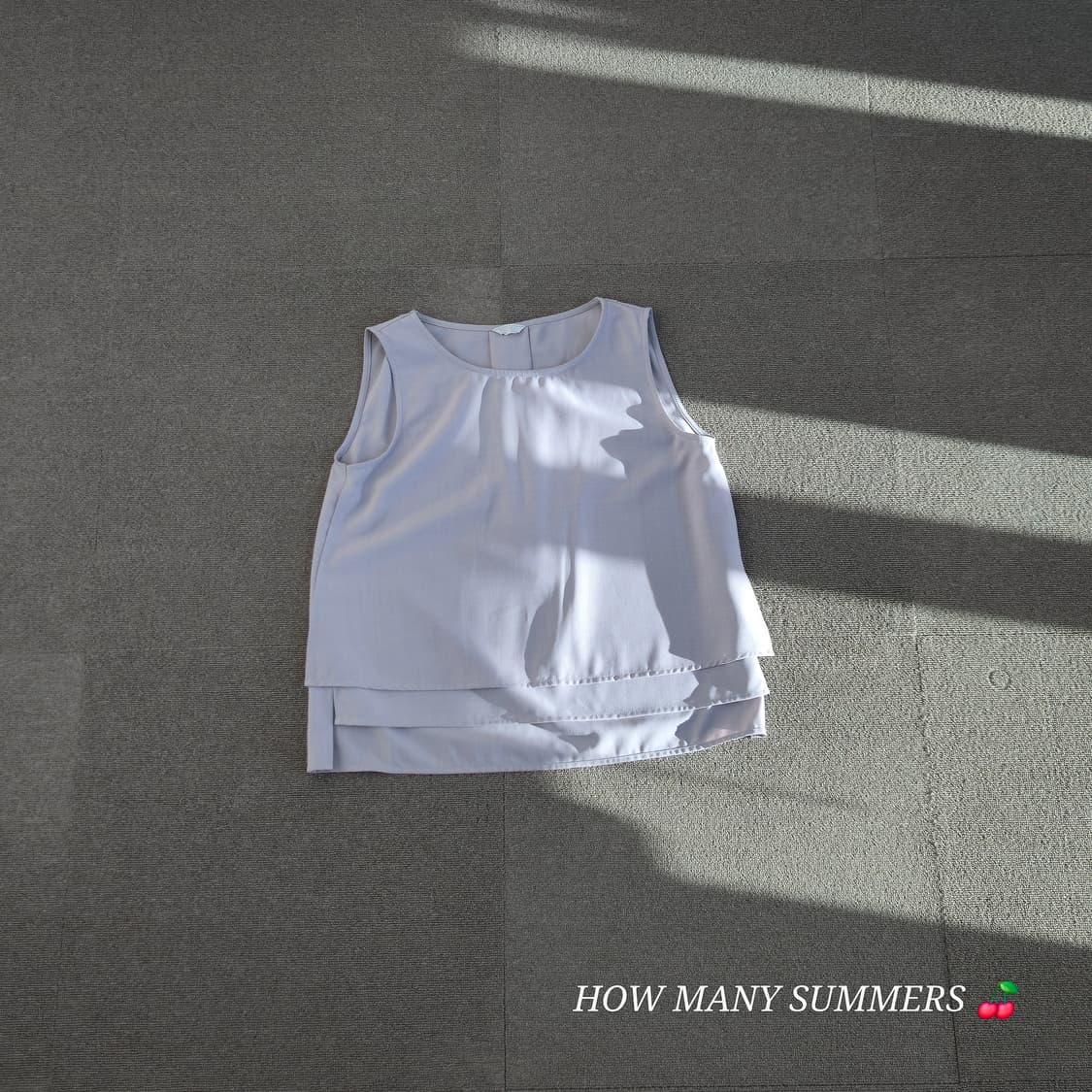 라이트 퍼플 슬리브리스 블라우스 상품이미지1