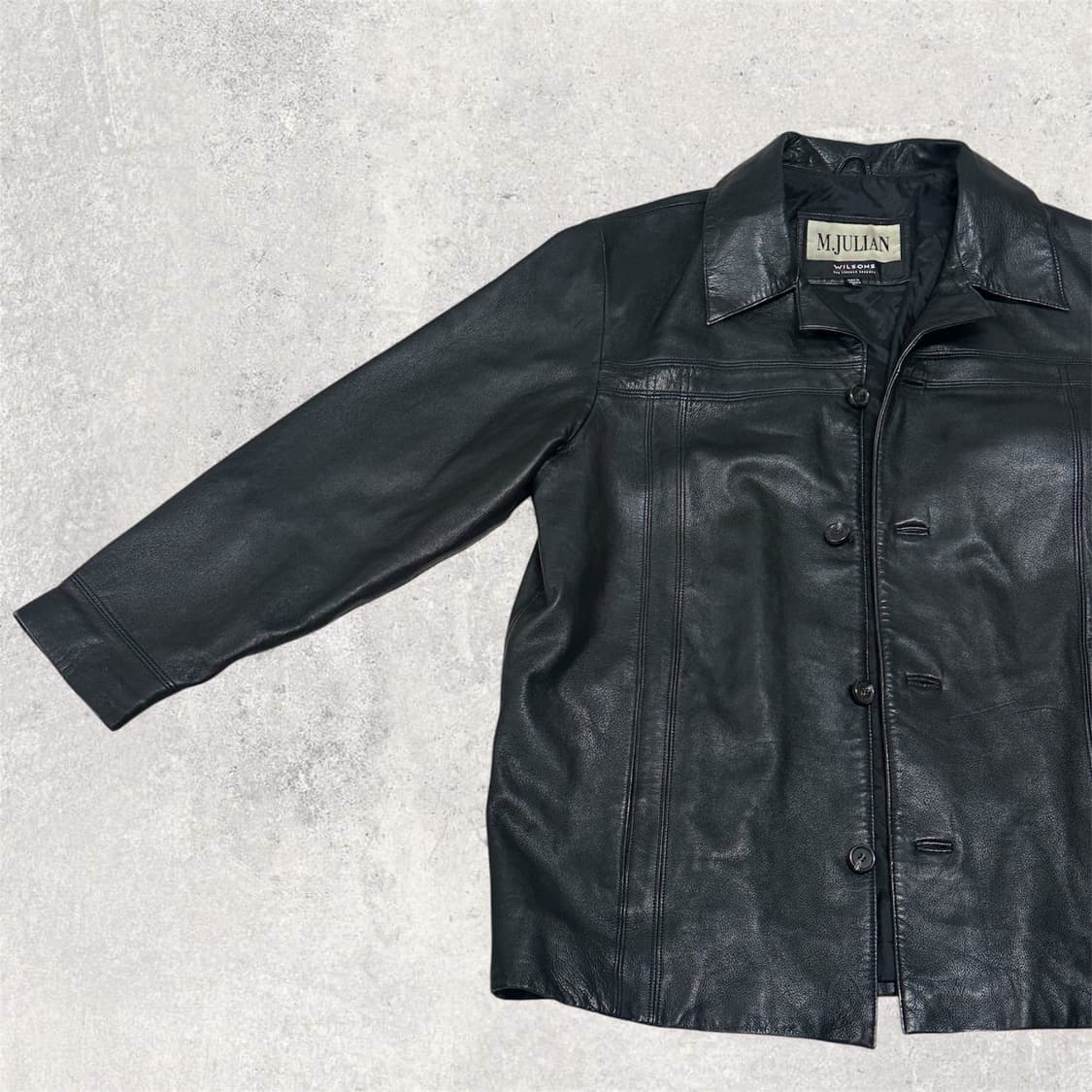 윌슨 리얼 레더 카코트 줄리안 BLACK L 상품이미지3